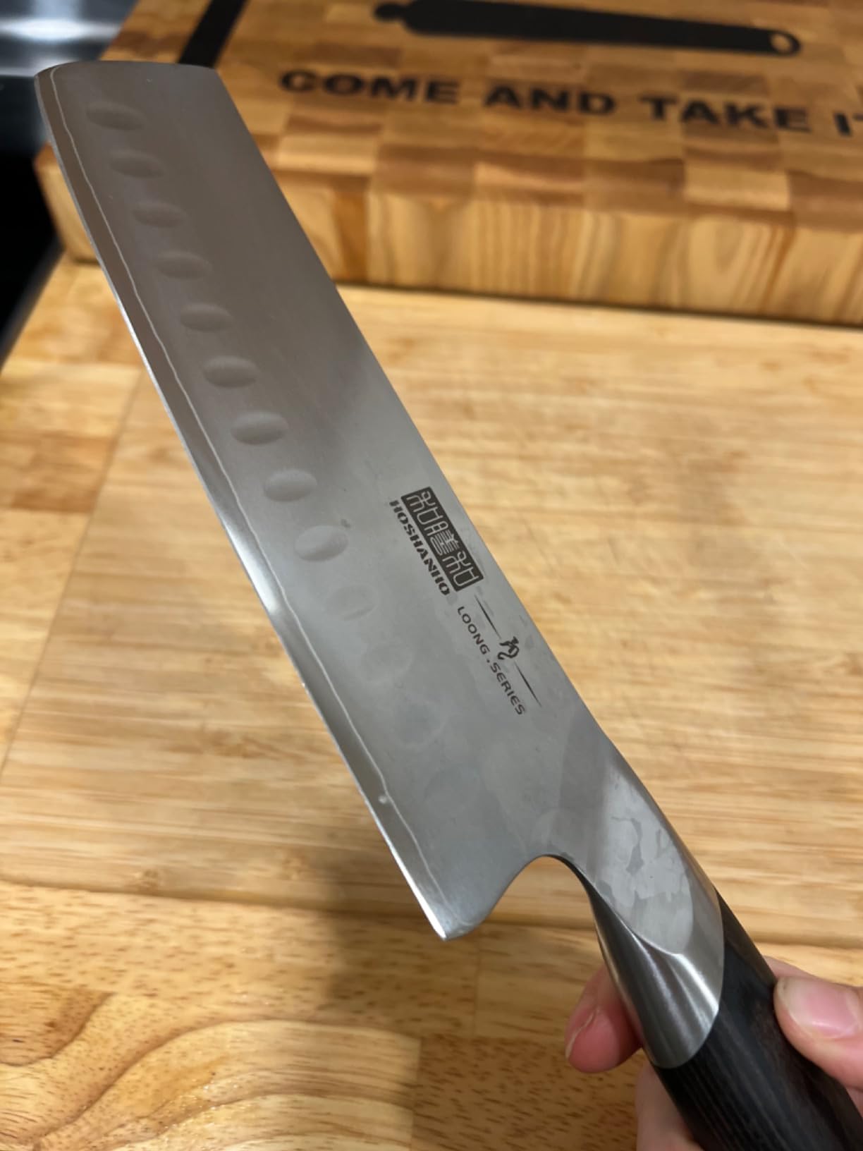 HOSHANHO 7 Inch Nakiri Knife, Ultra Sharp Japanese Kitchen Chef Knife customer photo 1