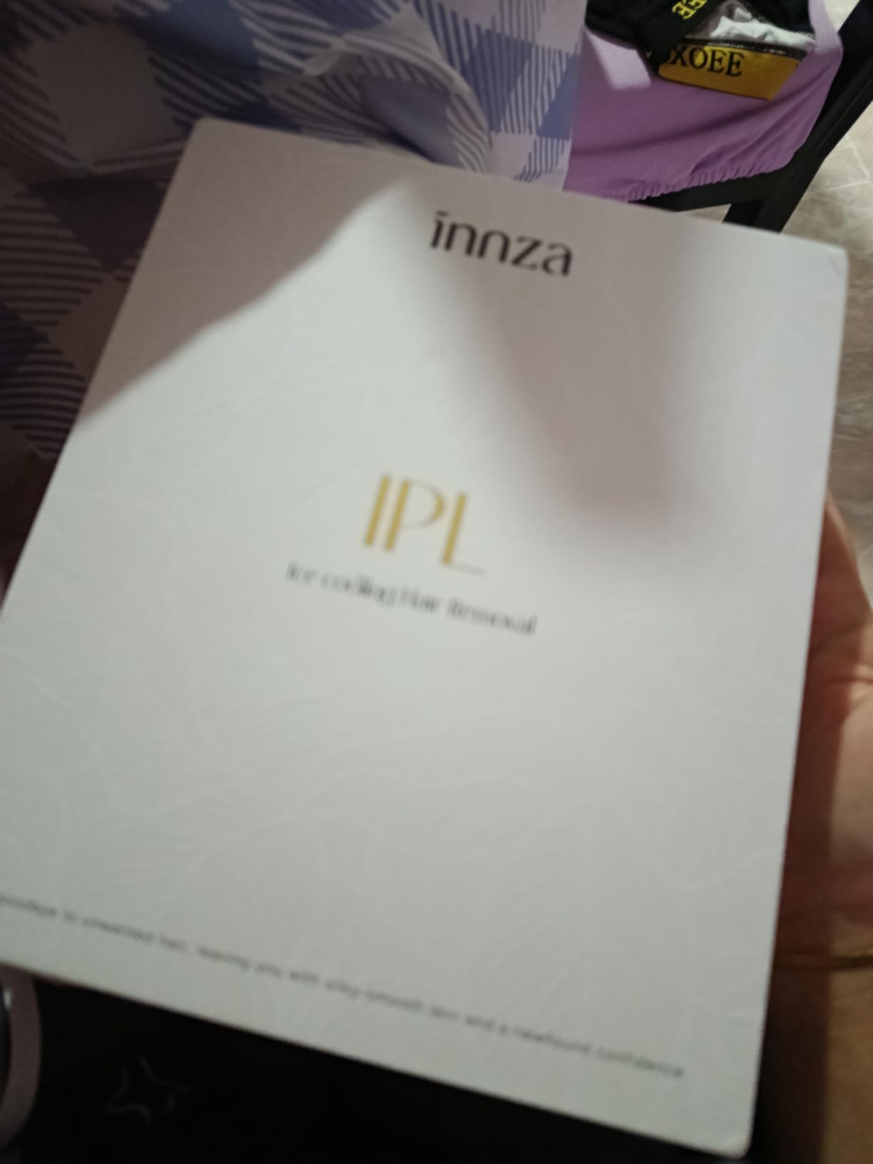 INNZA IPL Hair Removal with Ice Cooling Care Function for Women | Long-Lasting Results,999,999 Flashes Painless Hair Removal, for Armpits Legs Arms Bikini Line,Corded,White customer photo 1