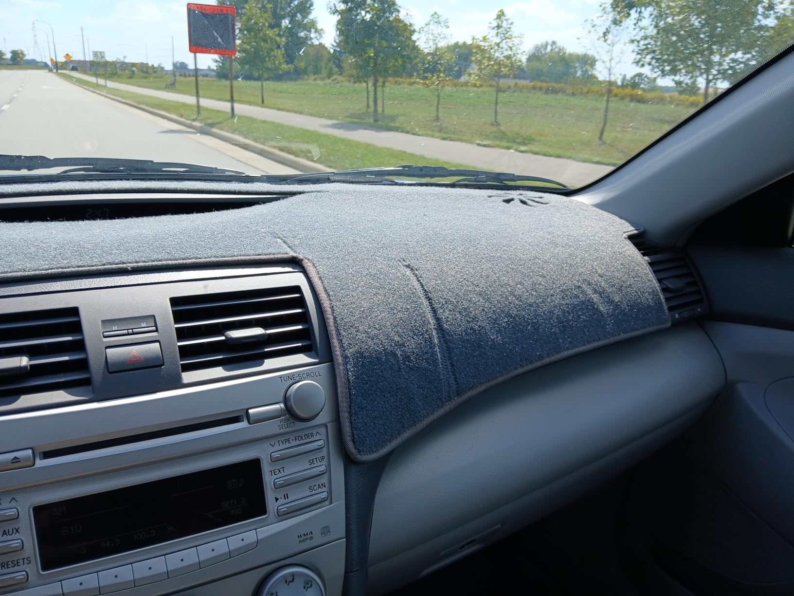 Partsable Dash Cover Mat Compatible with Toyota Camry 2007 2008 2009 2010 2011 Camry Dashboard Cover Mat Interior Accessories Nonslip Dash Board Protector Mat Sunshade Anti Glare Pad Carpet (Gray) customer photo 2