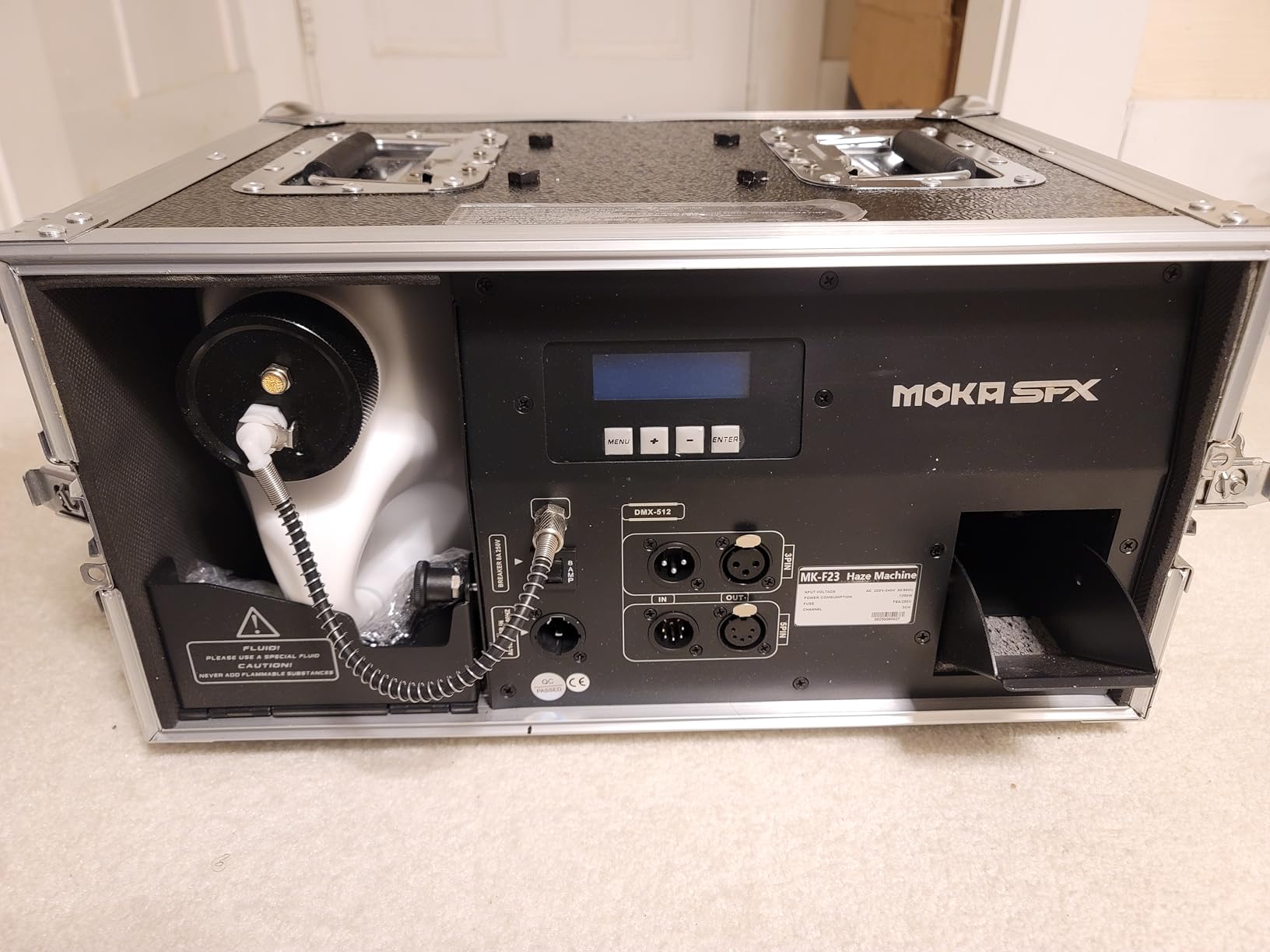Moka Water-Based Hazer 1200W Silent Professional Haze Machine with DMX, Remote Control, Timer & Flight Case for DJ, Stage, Theater, Nightclub, Wedding, Church, Concert & Live Events (Hazer) customer photo 2