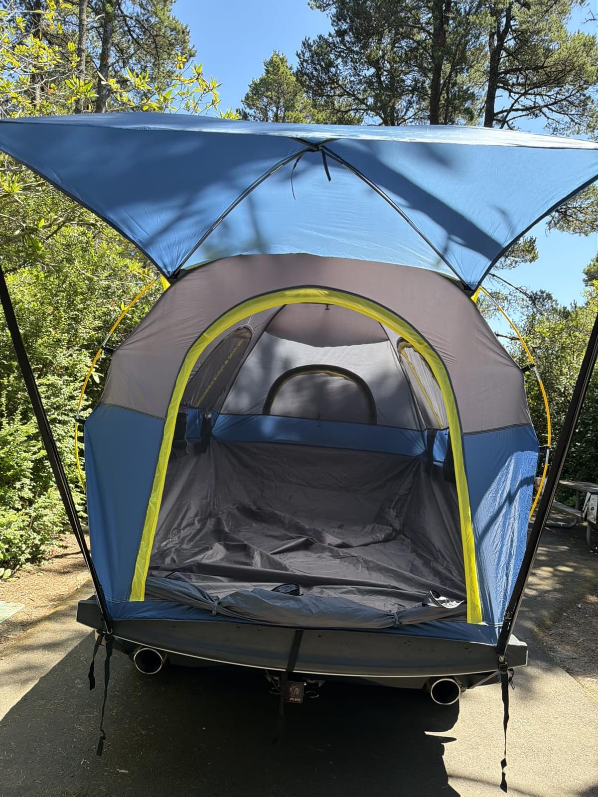 Truck Bed Tent 5.5' ~ 5.8', Upgrade Quick Setup Truck Tent for Camping, 3000mm Waterproof Pickup Truck Tent for 2 Person, Ford, GMC, Toyota, Chevy, Dodge, Nissan customer photo 2