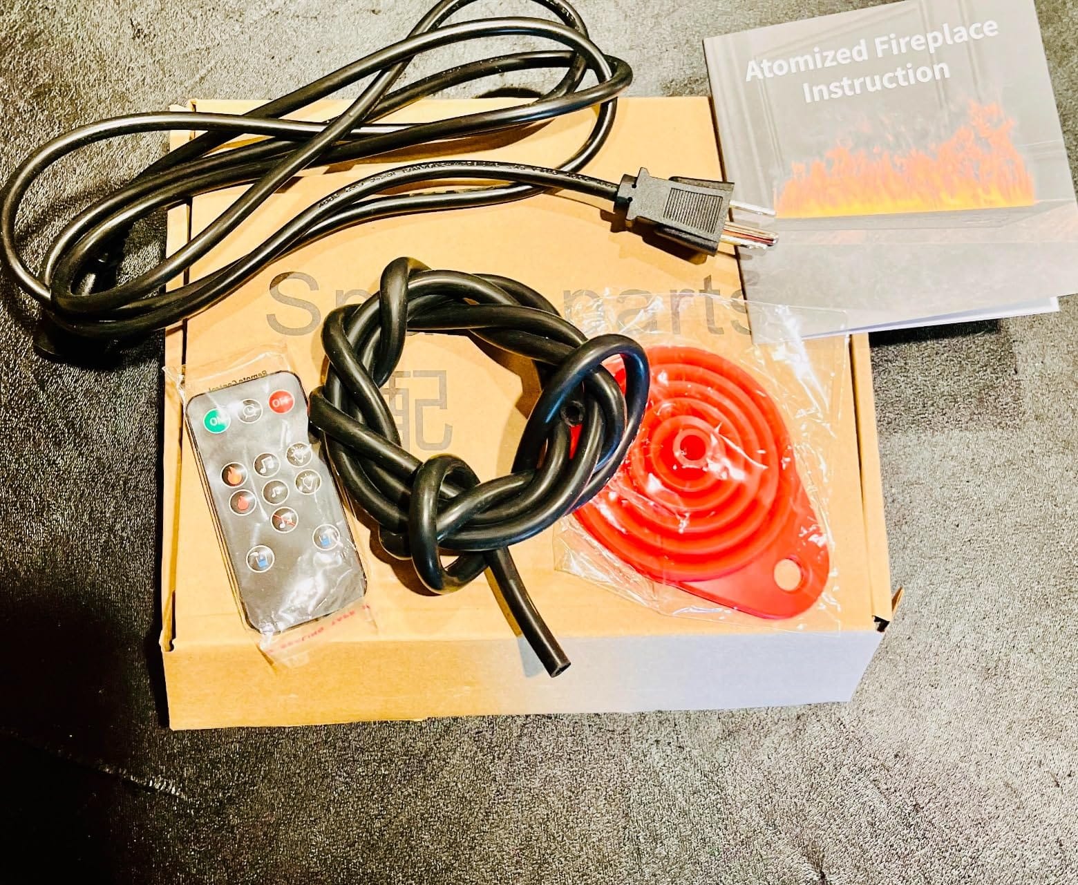 31.5 inch Water Vapor Fireplace 3D Atomized Flame Dimmable,Recessed Electric Steam Fireplace with Remote Control,Water Control,Cracking Sound & 5ft Power Cords customer photo 1