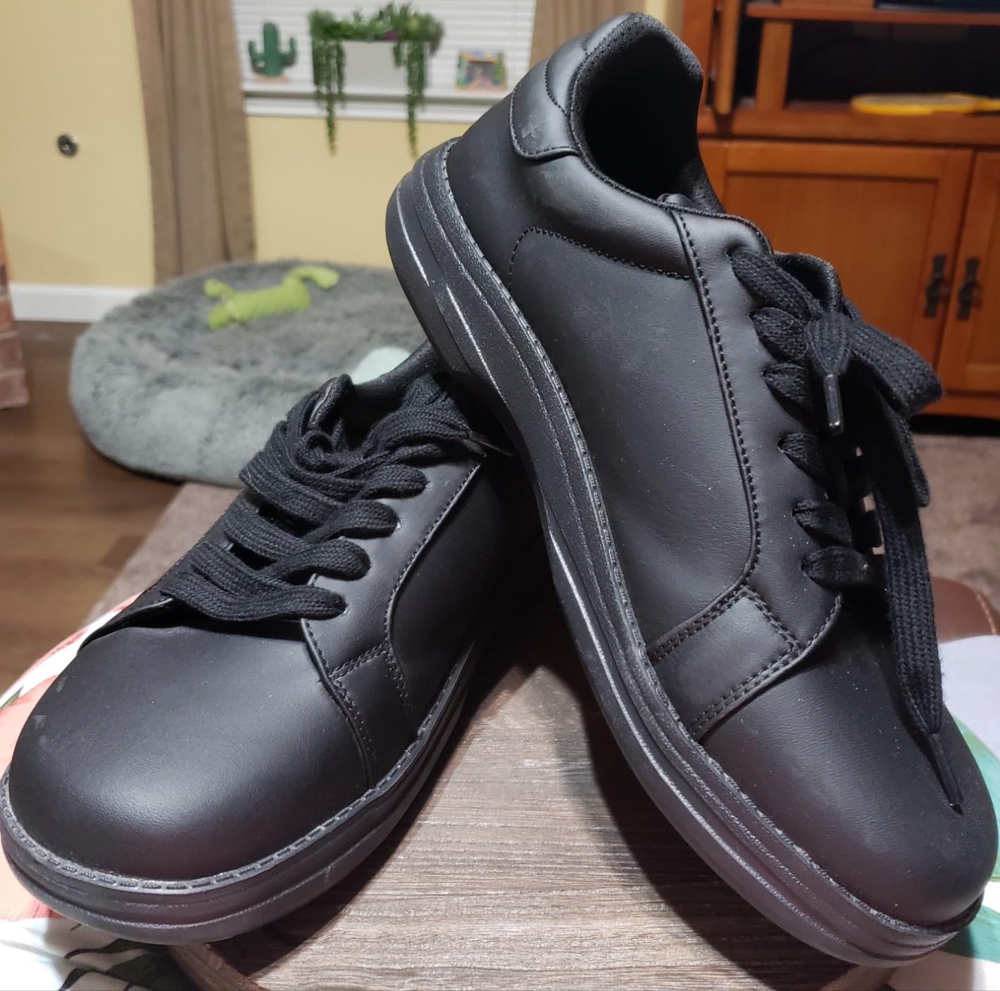 1TAZERO Men's Extra Wide Slip-On Shoes 4E-6E Wide Walking Orthopedic with Arch Support for Wide Fit Plantar Fasciitis customer photo 2