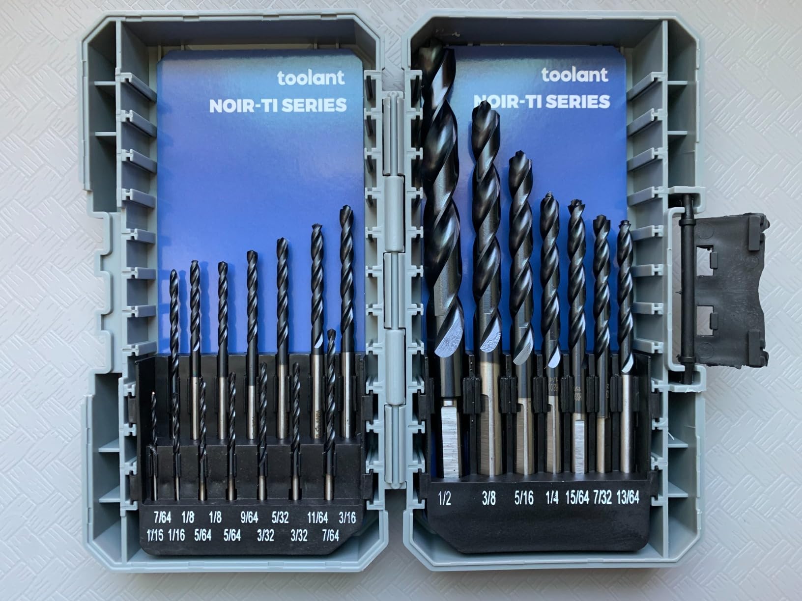 toolant Cobalt Drill Bit Set TiAlN Coated, 1/16