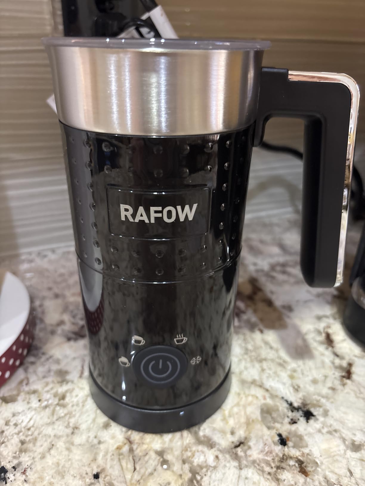 4 In 1 Electric Milk Frother Steamer - Hot and Cold Coffee Foam Froth Maker 350ml/12oz, Automatic Milk Warmer Foamer for Latte, Cappuccinos, Macchiato, Chocolate customer photo 1