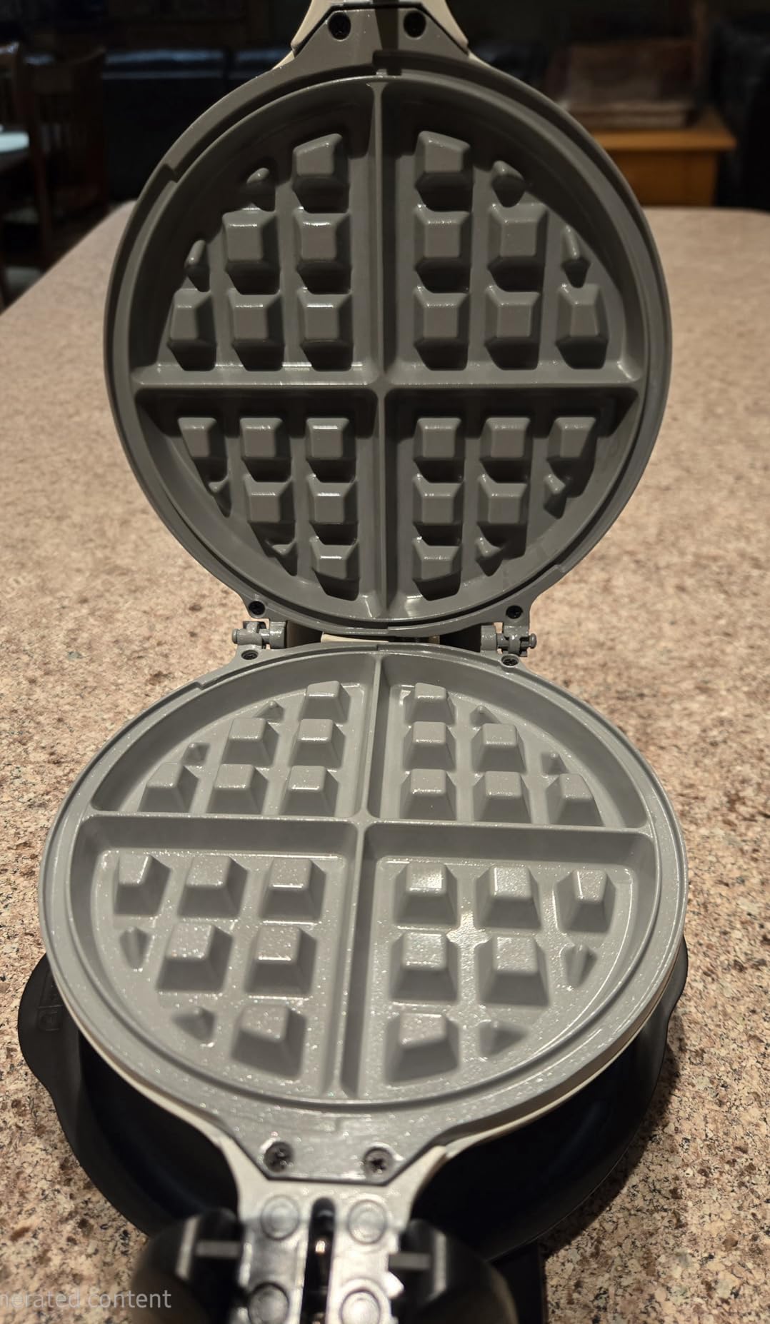 Dash Flip Belgian Waffle Maker - For Thick, Fluffy Single-Serve Waffles - Features Ceramic Nonstick Plates and Easy Flip Design - Cream customer photo 2