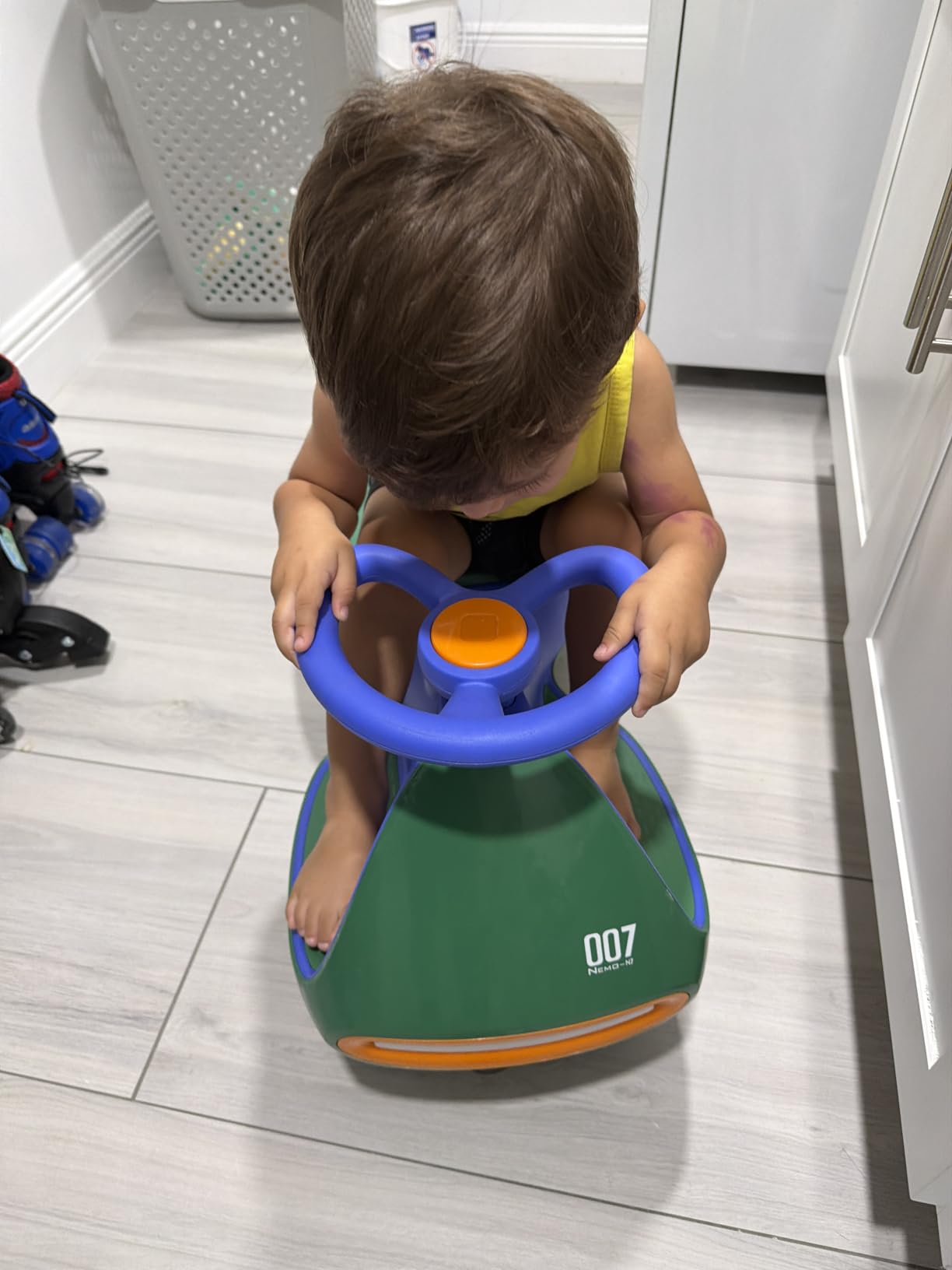 FanttikRide N7 Pro Electric Wiggle Car, Flashing Wheels, for Ages 3+, Blue customer photo 2