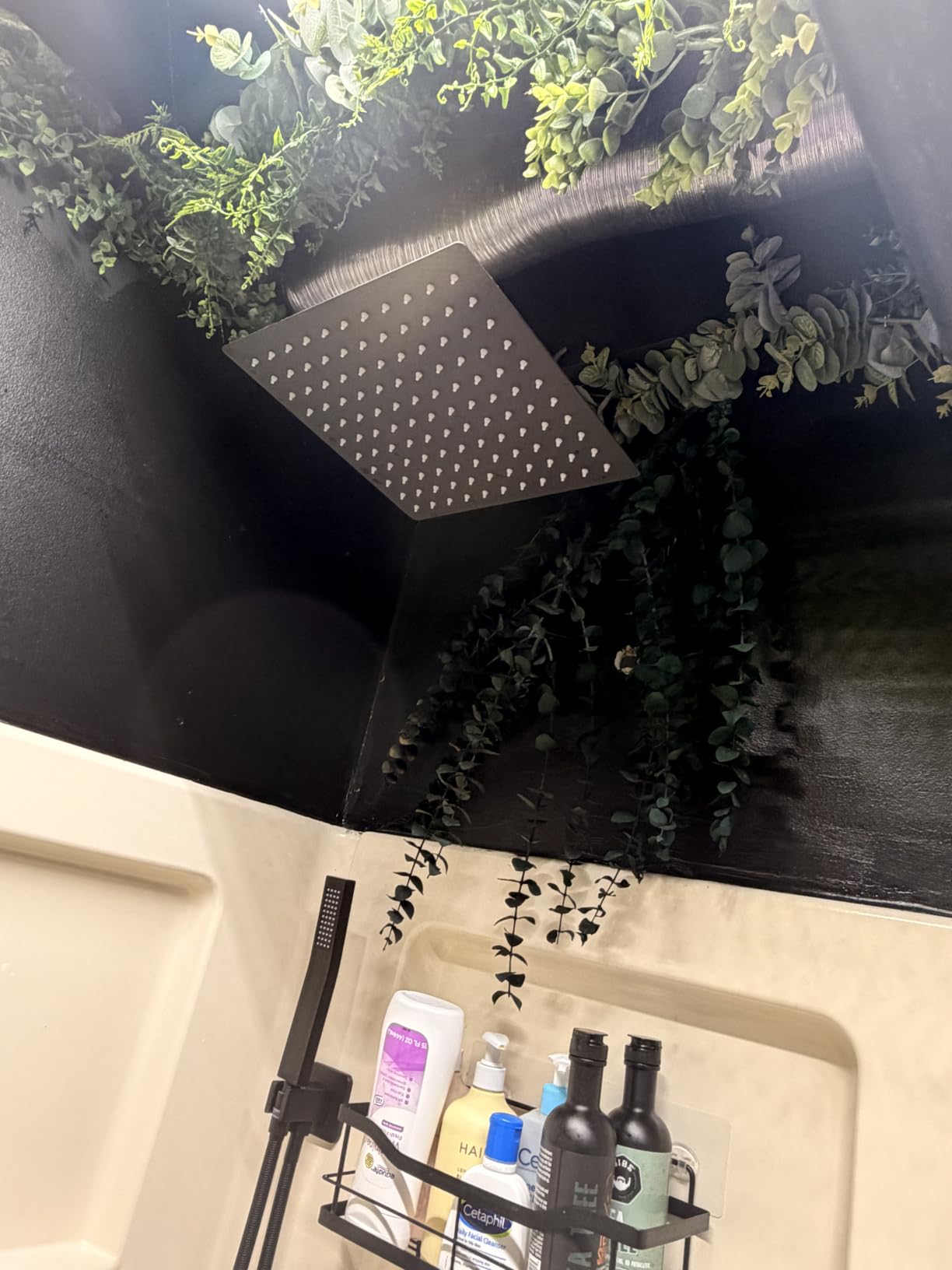 FPXRNG Shower Faucet Set with 10 Inch Matte Black Rain Shower Head customer photo 2