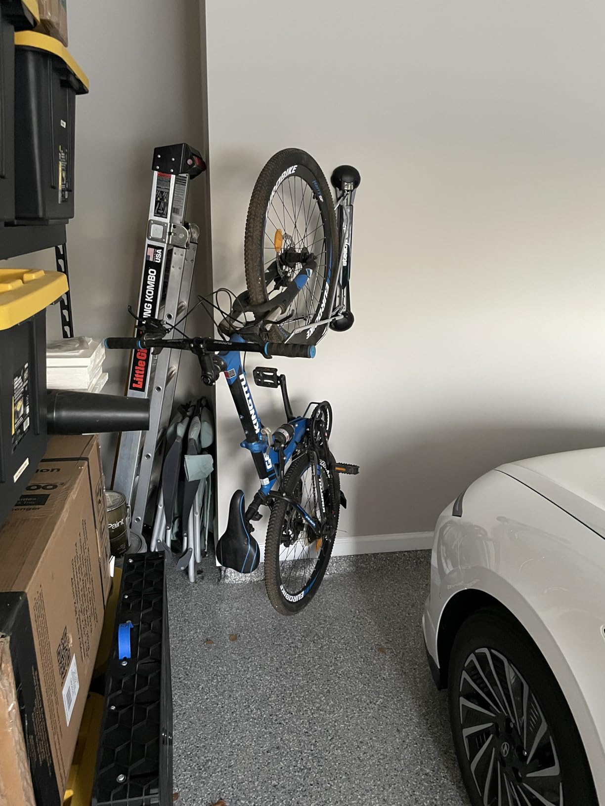 Steadyrack Swivel Bike Wall Mount, Vertical Mountain Bike Rack, Garage customer photo 1