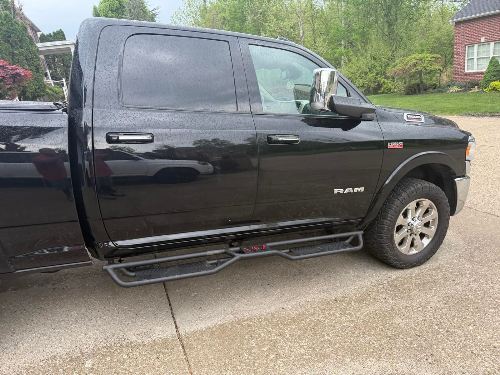 Running Boards for 2019-2026 Chevy Silverado & GMC Sierra Side Steps | Crew Cab, 2-Stair, bolt-on; fits 2019-2026 Silverado Sierra 1500, 20-26 2500 3500 HD Crew Cab; not for 2019 1500 LD/Limited customer photo 1