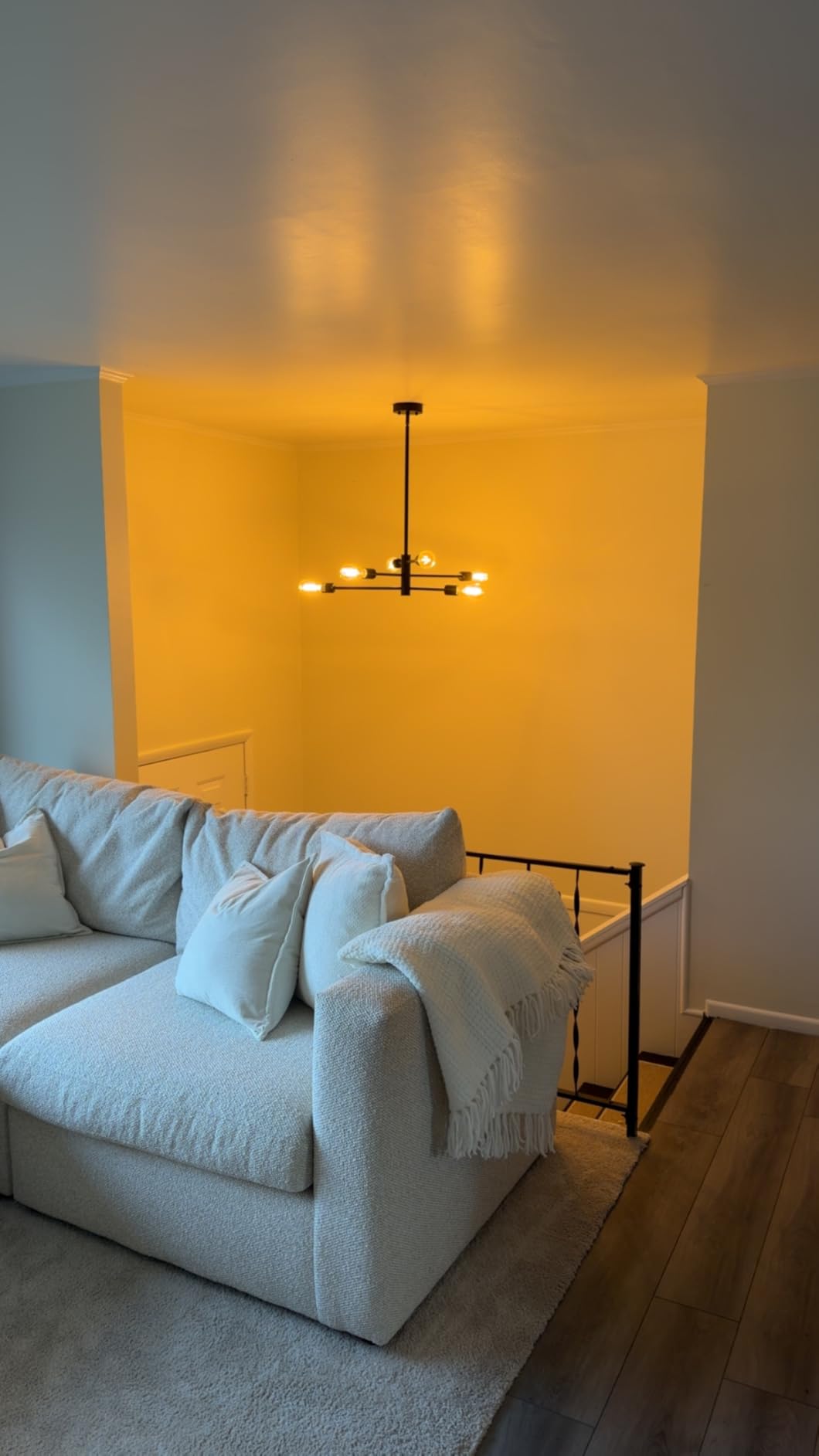 Chandeliers for Dining Room Brushed Nickel 6Light Modern Kitchen Chandelier customer photo 2