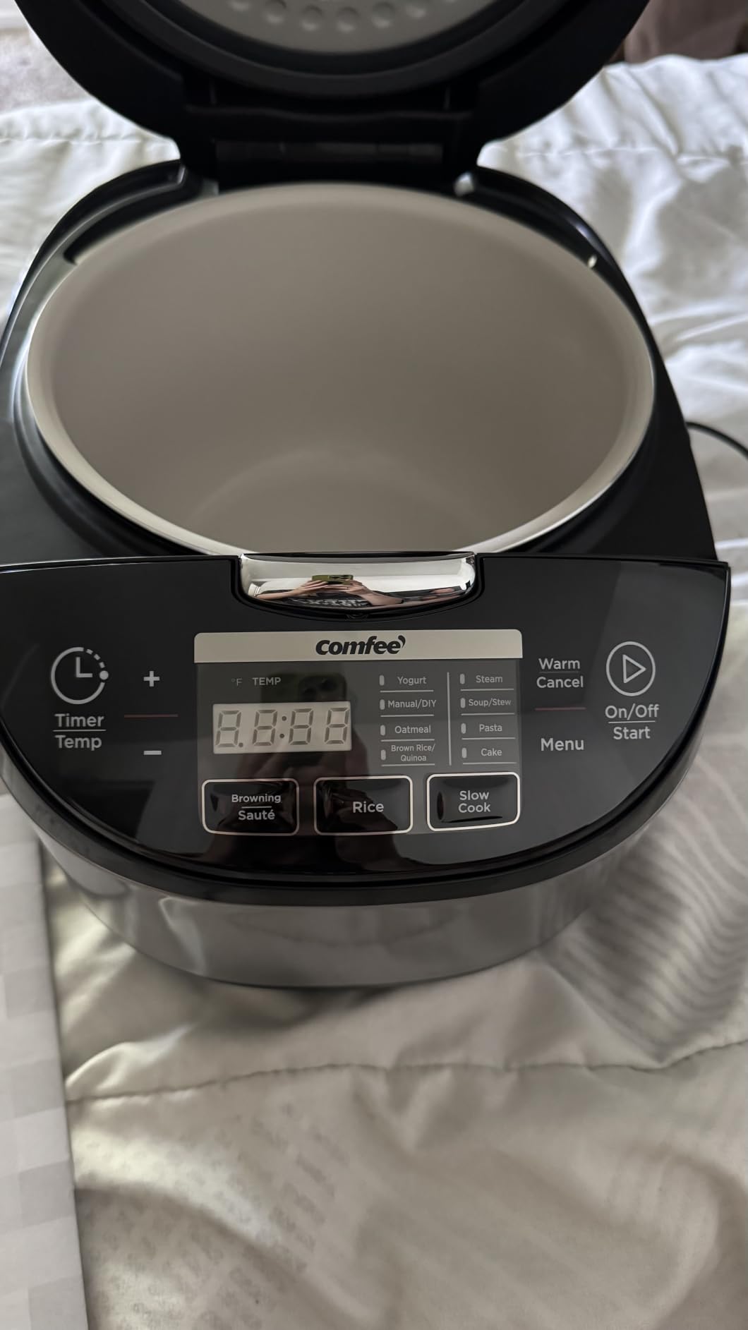 COMFEE' Rice Cooker with Fuzzy Logic, 11-Preset Modes, 6-Cups Uncooked Rice customer photo 2