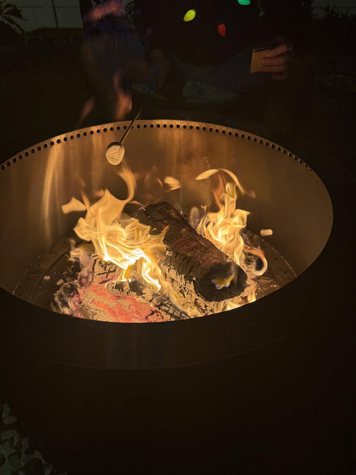 VEVOR Smokeless Fire Pit Stove Bonfire, H: 15.4 in x Dia: 19.3 in,Wood Burning Fireplaces with Removable Ash Pan, SUS430 Stainless Steel Inner Portable Outdoor Firepit, for Outdoor Patio Camping customer photo 2