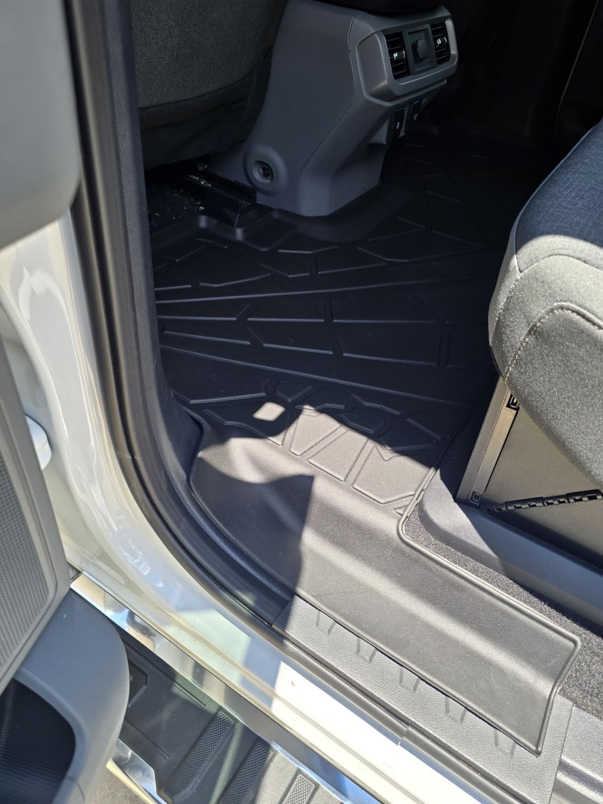 KARPAL Floor Mats for 2015-2025 2026 Ford F-150 SuperCrew (Includes 2022-2026 Lightning), Custom Fit TPE All Weather Ford F150 Accessories 1st & 2nd Row Floor Liner customer photo 1