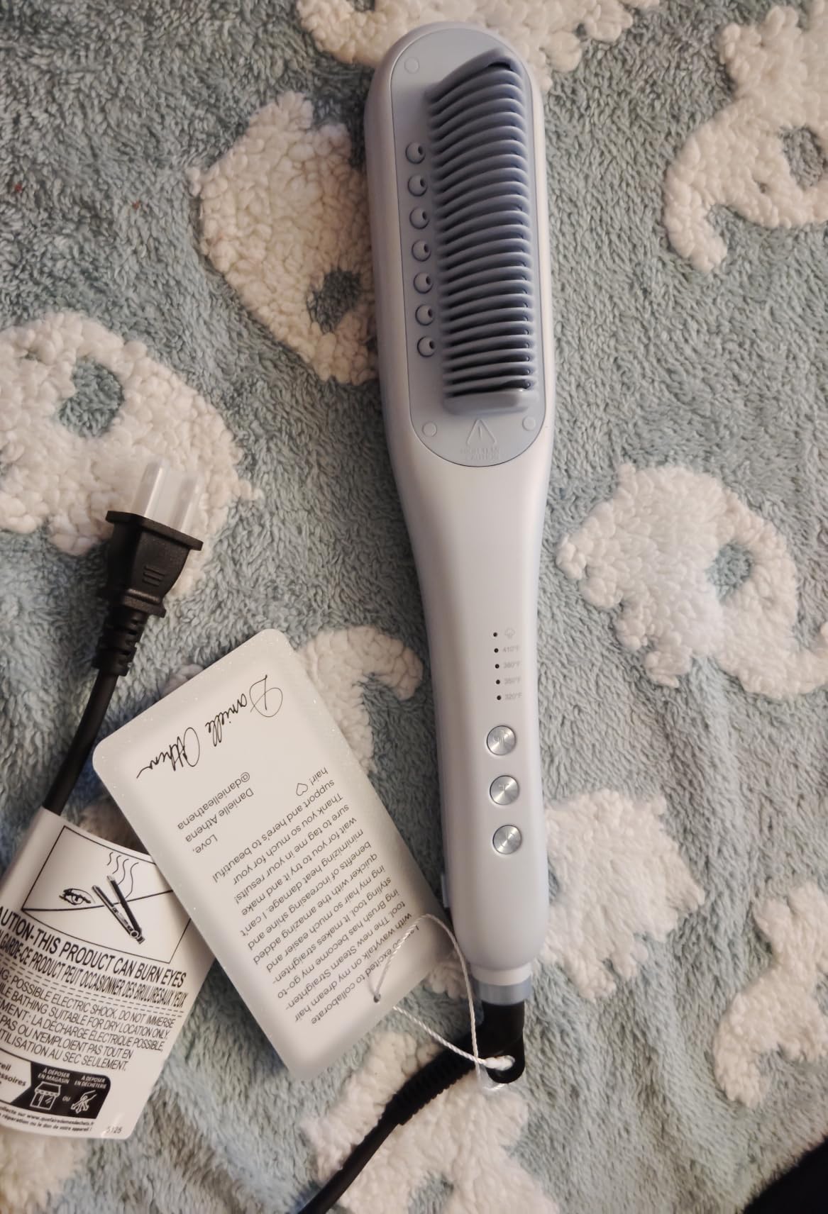 Wavytalk Pro Steam Hair Straightener Brush Steamline Pro Straightener Brush customer photo 1