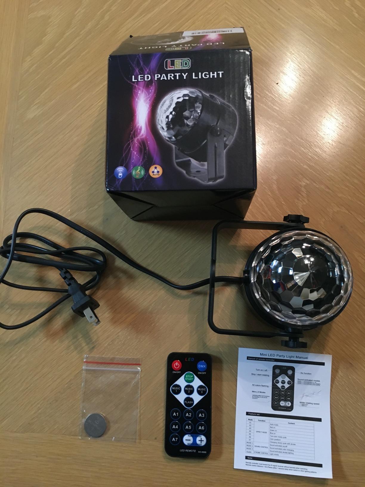 Disco Lights Disco Ball, Sound Activated Party Light with Roating Disco Ball,Star Projector,Ocean Light and Laser Lights for Party DJ KTV Club Wedding Festivals Stage Dancing Christmas customer photo 1