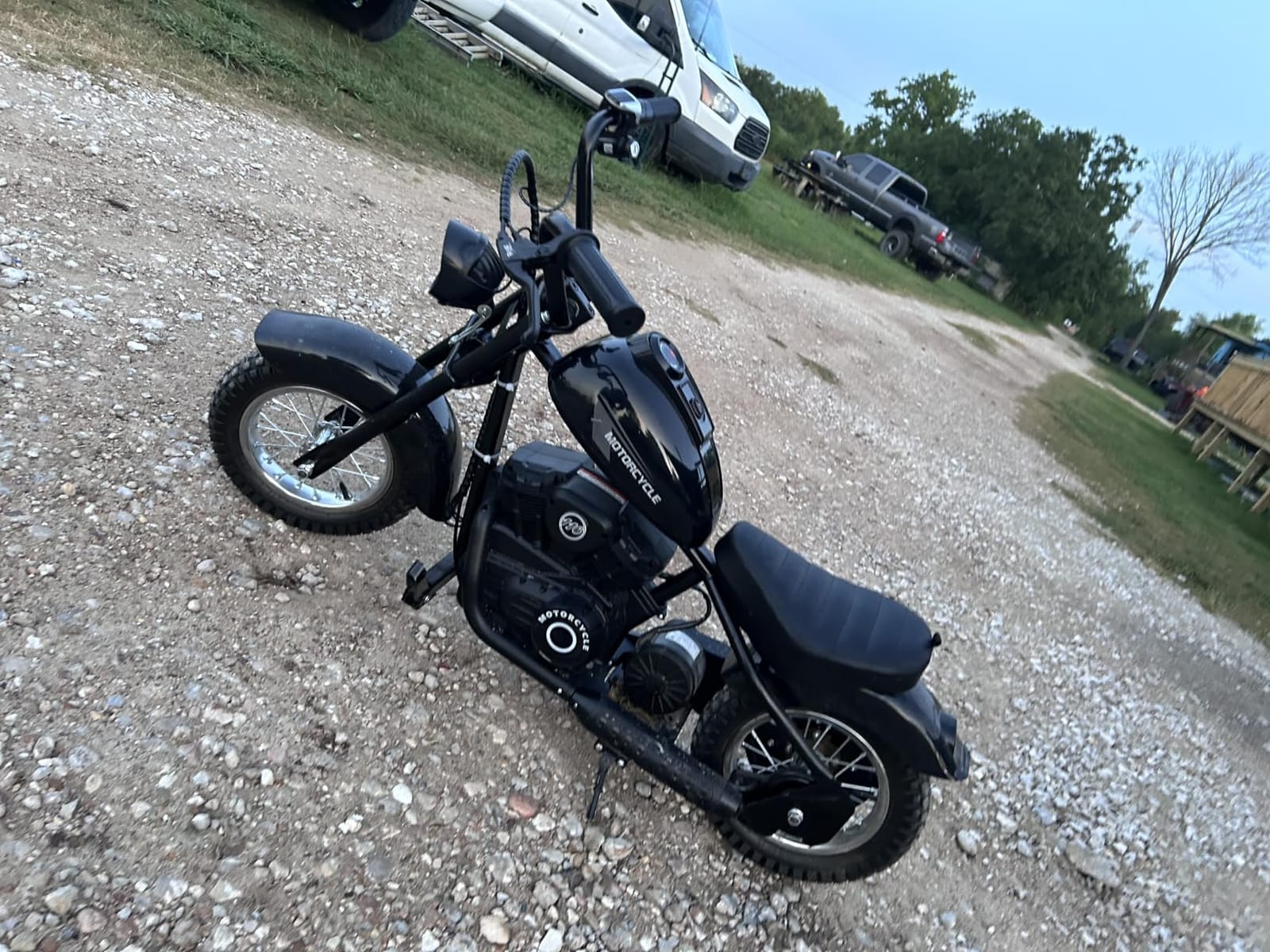 ELEMARA Electric Dirt Bike, 15 mph & 150lb Max, 24V Ride on Toy for Big Kids w/LED Lights & Power Display,Chain-Driven Motor,Twist-Grip Throttle, Shock Springs,Handbrake,12