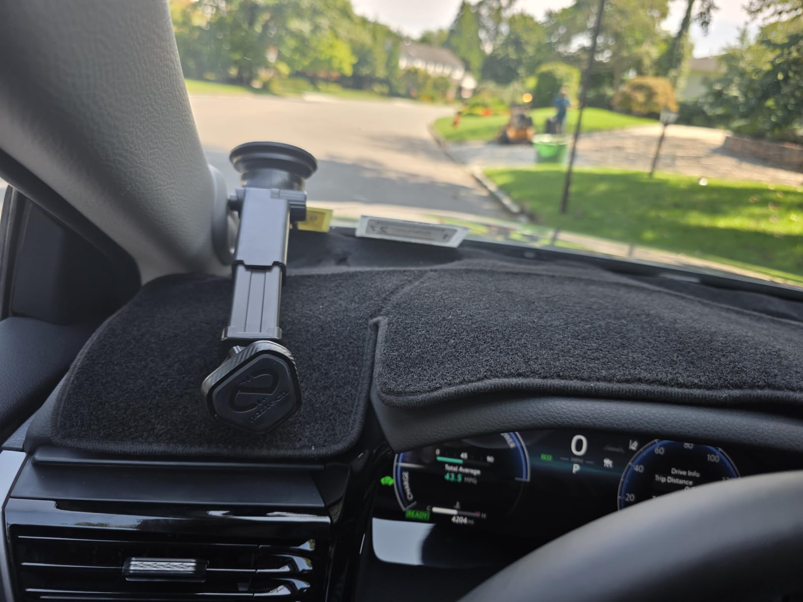 KUST Black Dash Cover for Toyota Camry 2018-2022 2023 2024 (L, LE, SE, XLE, XSE, XLE V6, XSE V6) (Without HUD) Polyester Dashboard Cover Non-Slip Interior Accessories for Camry No Glare customer photo 1