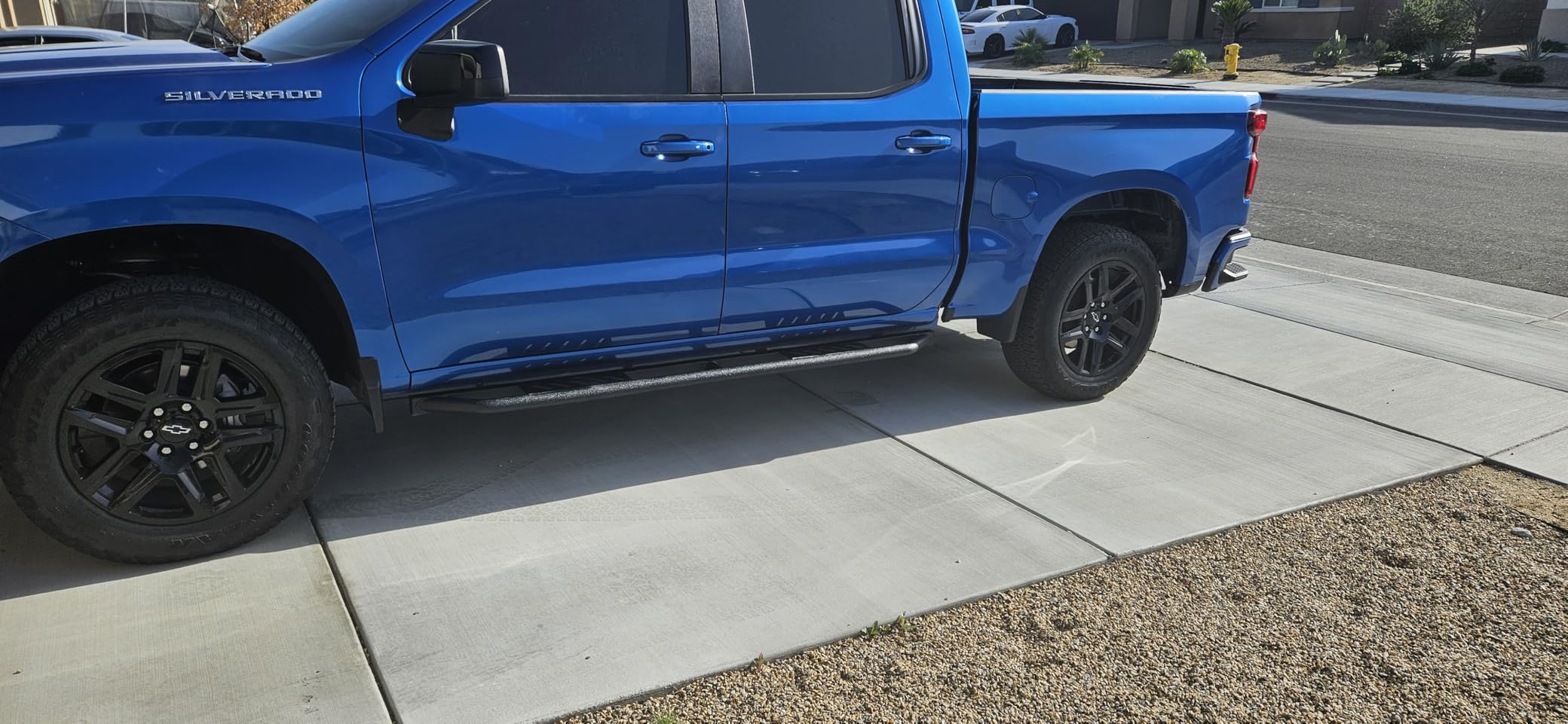 Tyger Auto Trax Side Steps Compatible with 2019-2026 Chevy Silverado GMC Sierra 1500; 2020-2026 2500 3500HD | Crew Cab | TG-TX7C29758 | Textured Black Rail Running Board customer photo 1