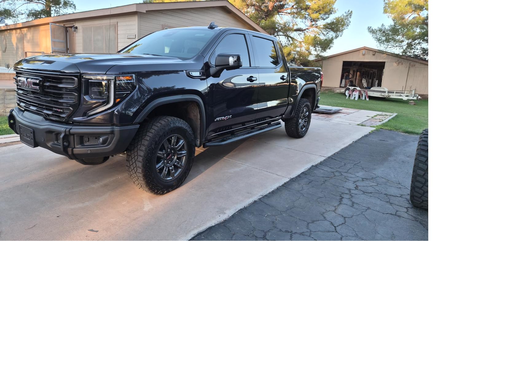 Tyger Auto Trax Side Steps Compatible with 2019-2026 Chevy Silverado GMC Sierra 1500; 2020-2026 2500 3500HD | Crew Cab | TG-TX7C29758 | Textured Black Rail Running Board customer photo 2