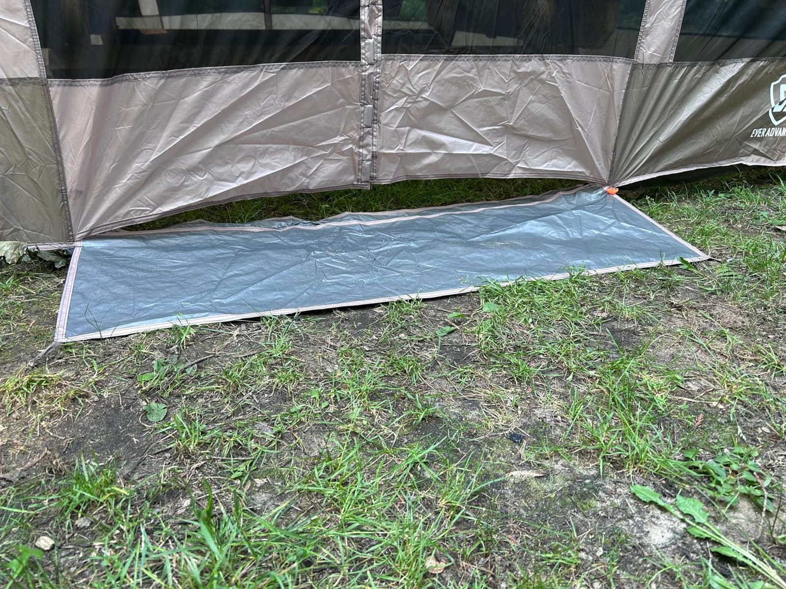 EVER ADVANCED Magnetic Screen House Room 11x9ft, Hands-Free Entry,Screenhouse with Sun Protection for Camping&Picnic, 11x9ftCamping Tent Canopy Shelter with Mesh, Brown customer photo 2