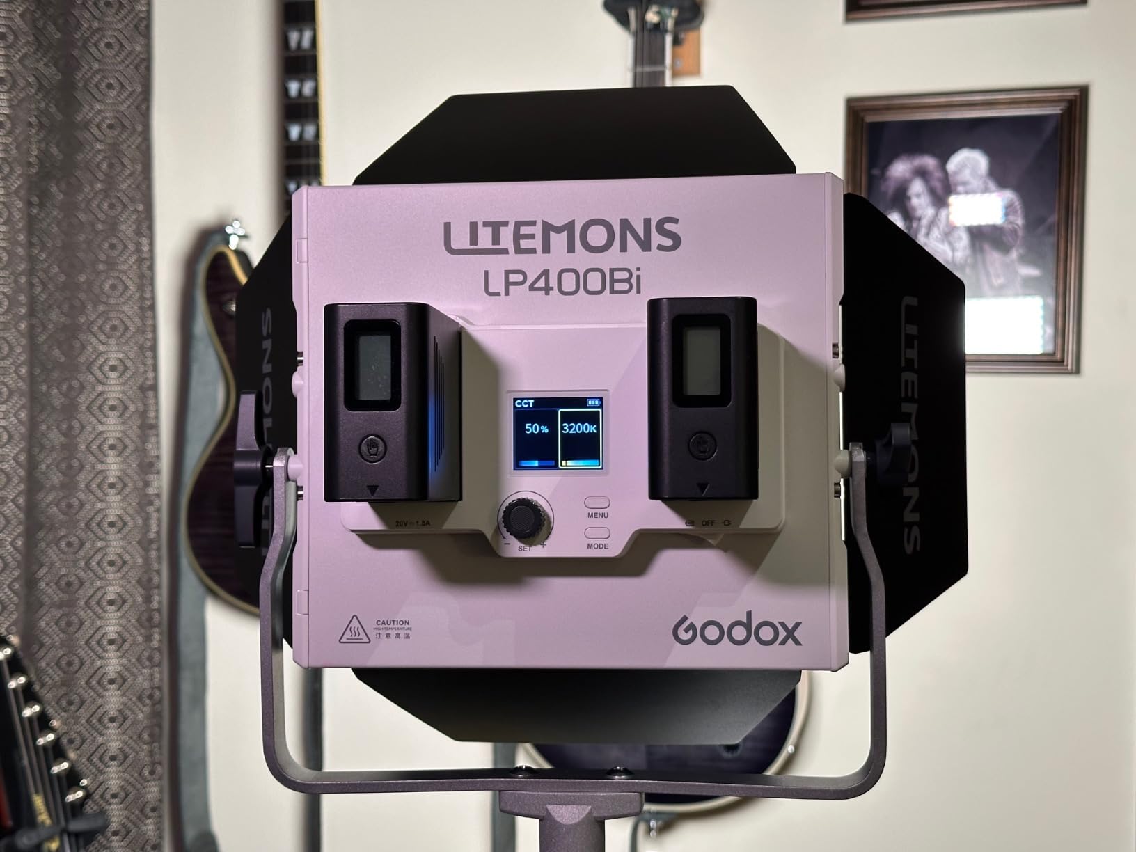 Godox LP400Bi 36W Bi-Color LED Video Panel Light with Barndoor & Carry Bag customer photo 2