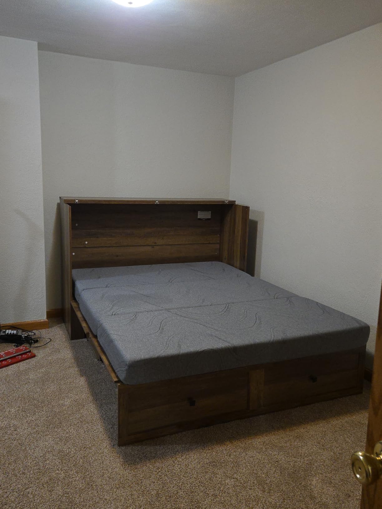 AMERLIFE Queen Murphy Bed with Storage & Charging Station customer photo 2