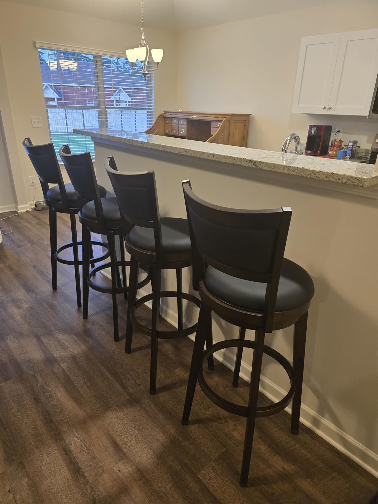 PrimeZone Swivel Bar Stools Set of 2, 30 Inch Bar Height Barstools customer photo 2