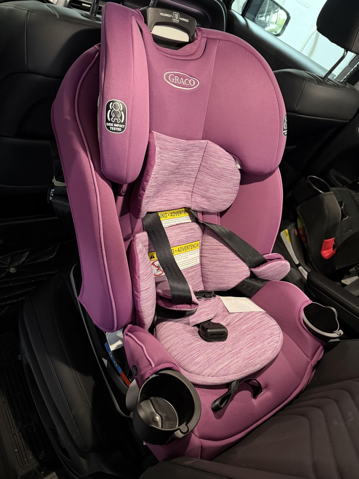 Graco® Slimfit 3-in-1 Convertible Car Seat, Ultra-Space-Saving Design, Silas, Suitable for Rear and Forward-Facing, Highback Booster Seat with 10-Position Headrest customer photo 1