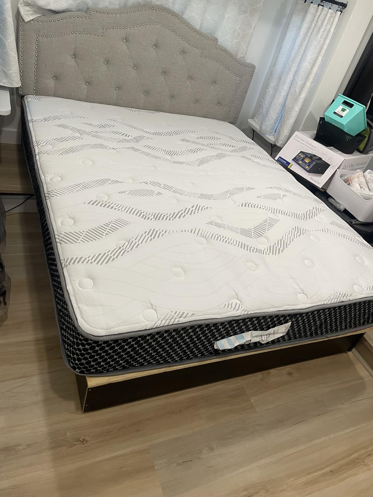 WanderRest Cool Hybrid 10” RV Mattress, Short Queen 60x74, Medium, Cooling Gel Memory Foam & Pocketed Coil Mattress for RV, Camper, or Travel Trailer, Made in USA customer photo 1
