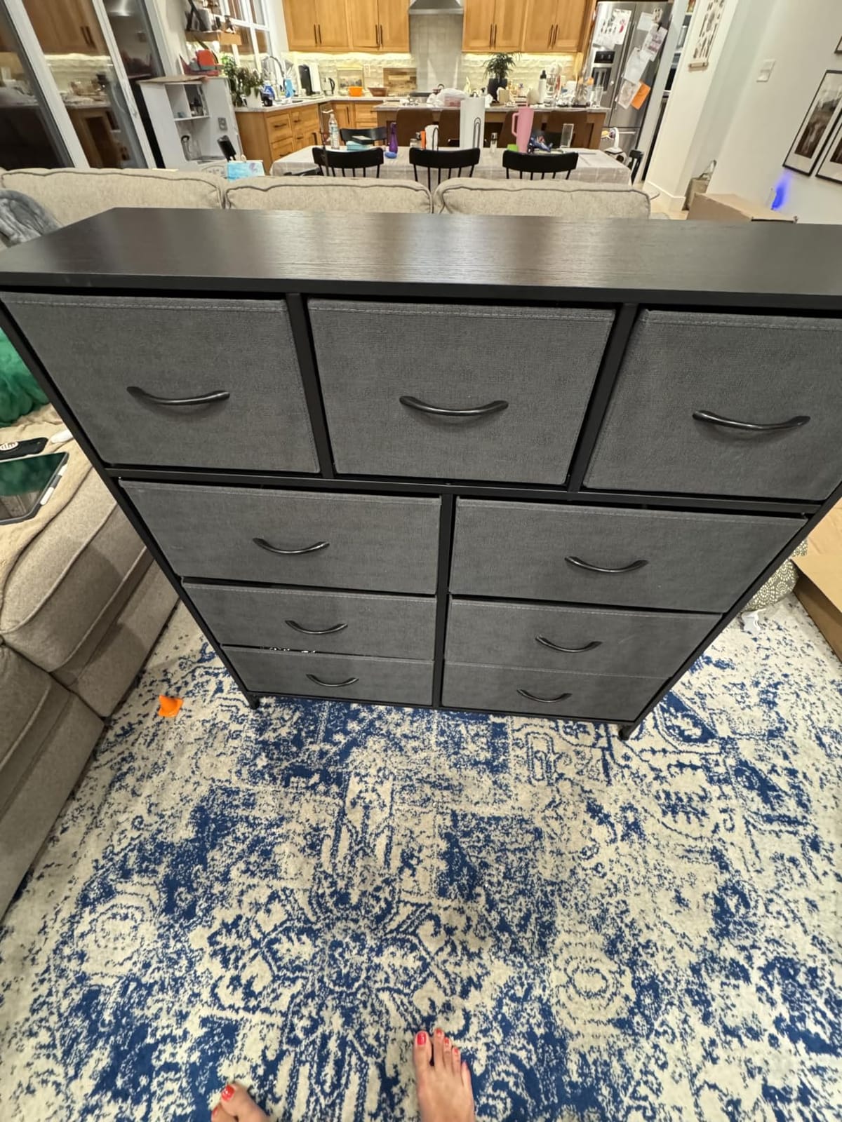 DUMOS 9 Drawer Dresser for Bedroom, Storage Organizer Chest of Drawers customer photo 1