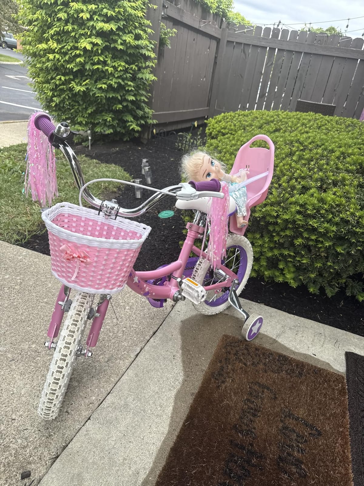 WEIZE Girls Kids Bike 14 16 18 Inch Children Bicycles with Training Wheels customer photo 1