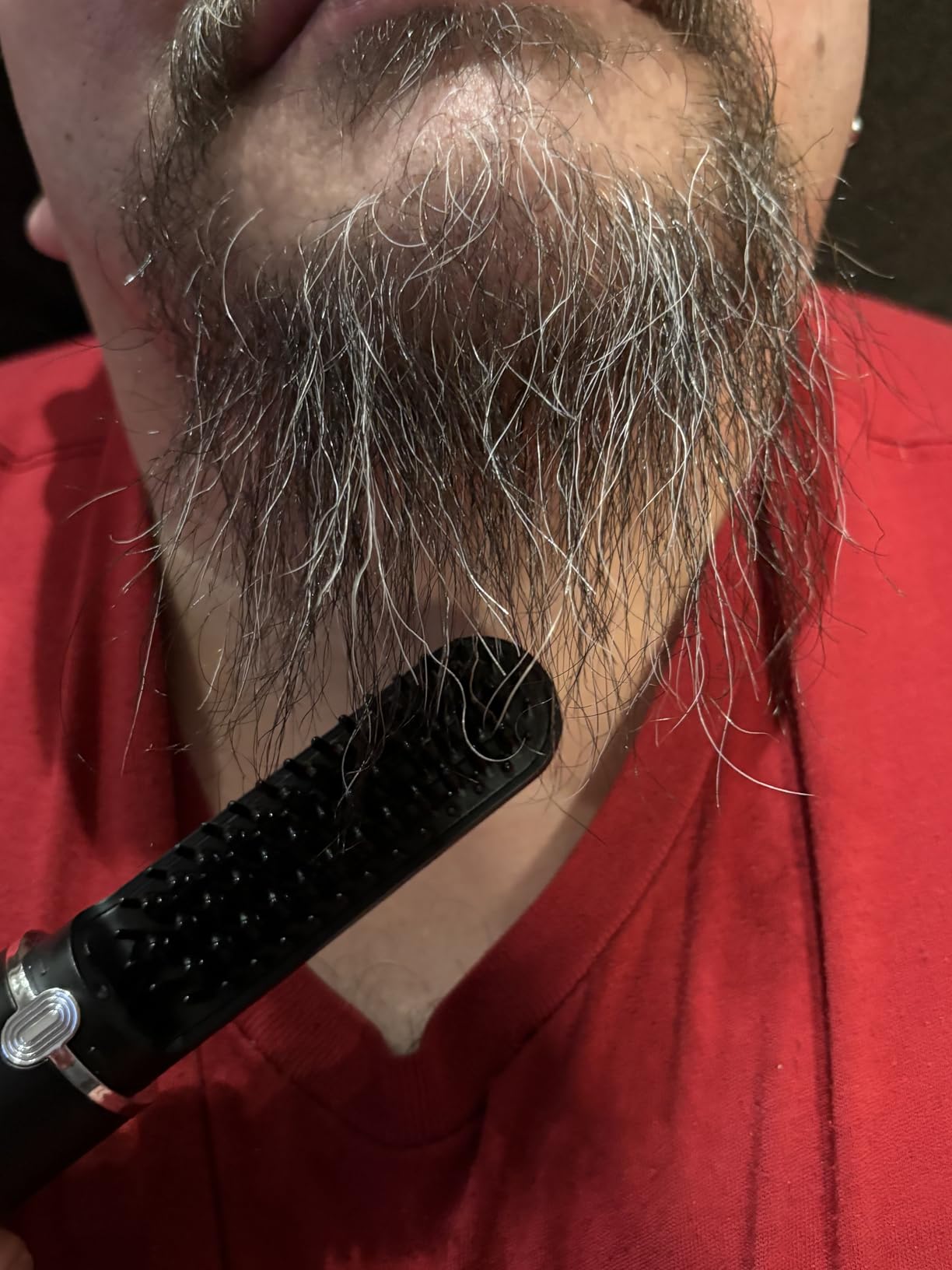 Beard Straightener for Men - Cordless Heated Beard Straightening Comb with LCD, Beard and Hair Straightener Brush Hot Comb, Anti-Scald & Automatic Shut-Off, Portable for Travel customer photo 2
