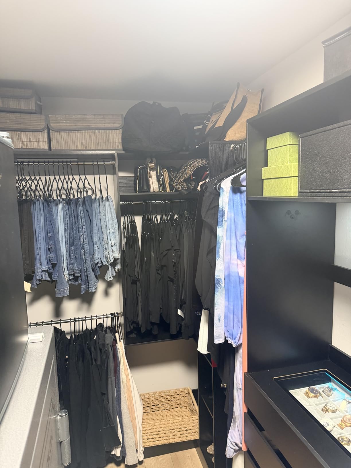 Aheaplus Corner Closet System with Shelves, L Shaped Walk-in Closets, White customer photo 1