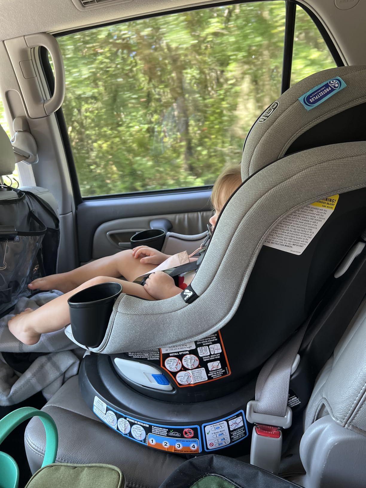 Graco EasyTurn 360 2-in-1 Rotating Convertible Car Seat, 360 Degree Rotating Infant to Toddler Rotating Car Seat, 2 Modes Rear and Forward Facing, Slim Design, Cyran customer photo 1