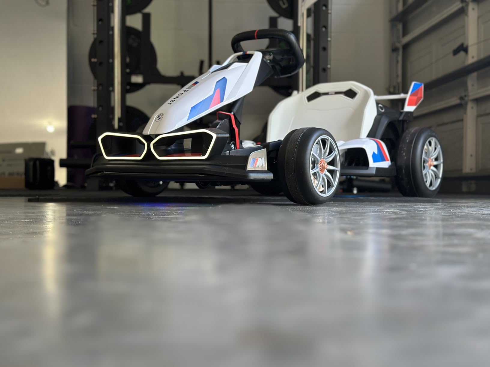Wanan 24V Electric Go Kart with Adjustable Seat, Licensed BMW Drift Kart with Dual Motors, Crazy Go Cart for Kids Ages 6-12, LED Lights, Drift Mode and 2 Speed (Red) customer photo 2