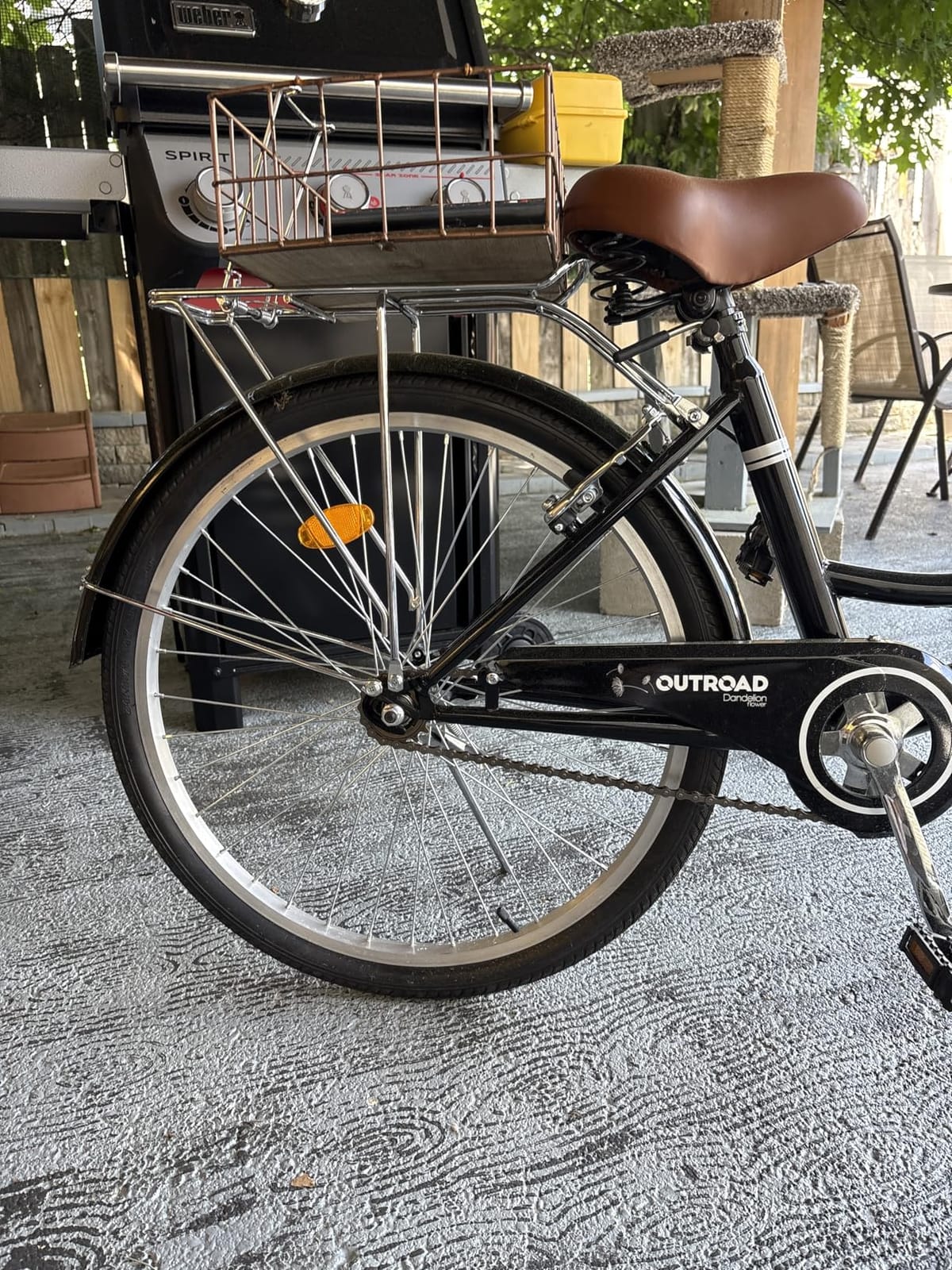 Beach Cruiser Bike for Women and Men, 24 26 inch Female Commuter Bicycle with Basket, 1 Speed Womens Bike with Rear Rack/High-Carbon Steel/Front & Rear Fenders, Multi Color customer photo 1