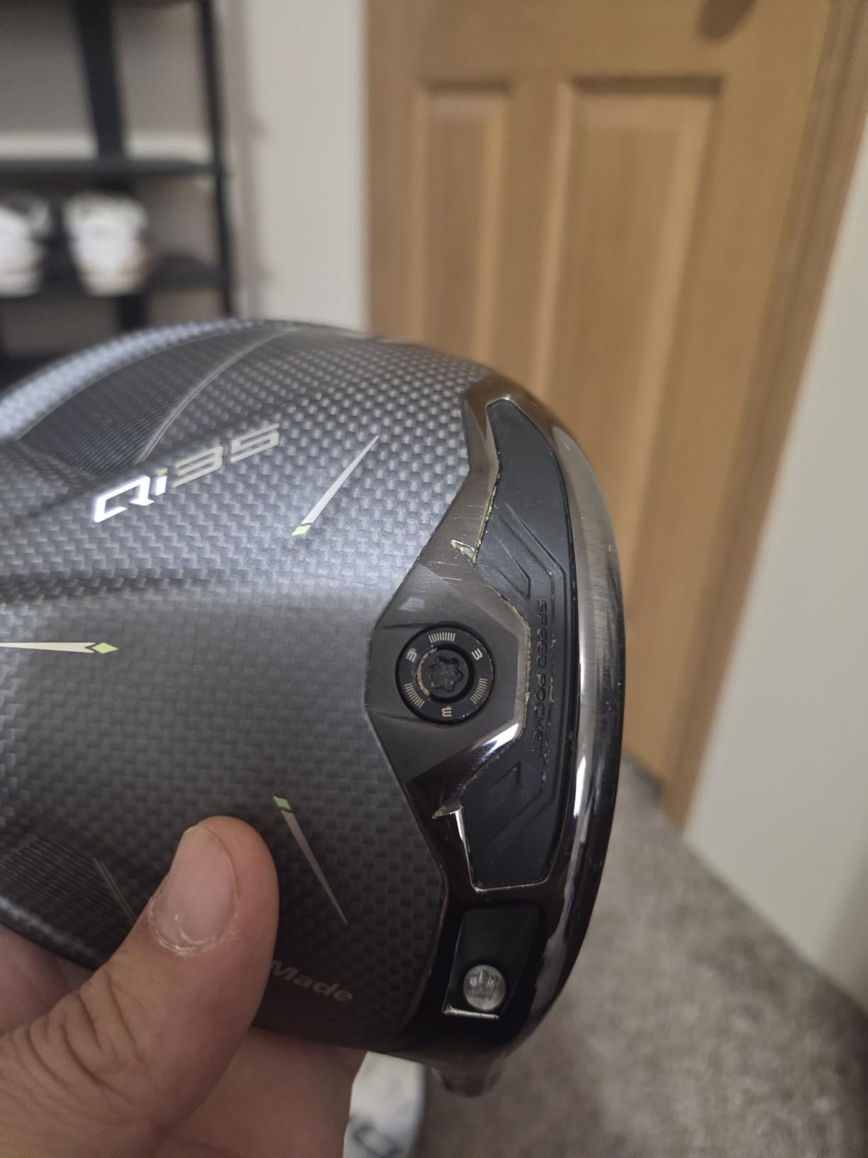 TaylorMade Qi35 Driver Golf Club, Optimized for Ideal Launch and Spin, Customizeable Weight Distribution for Distance and Forgiveness customer photo 1