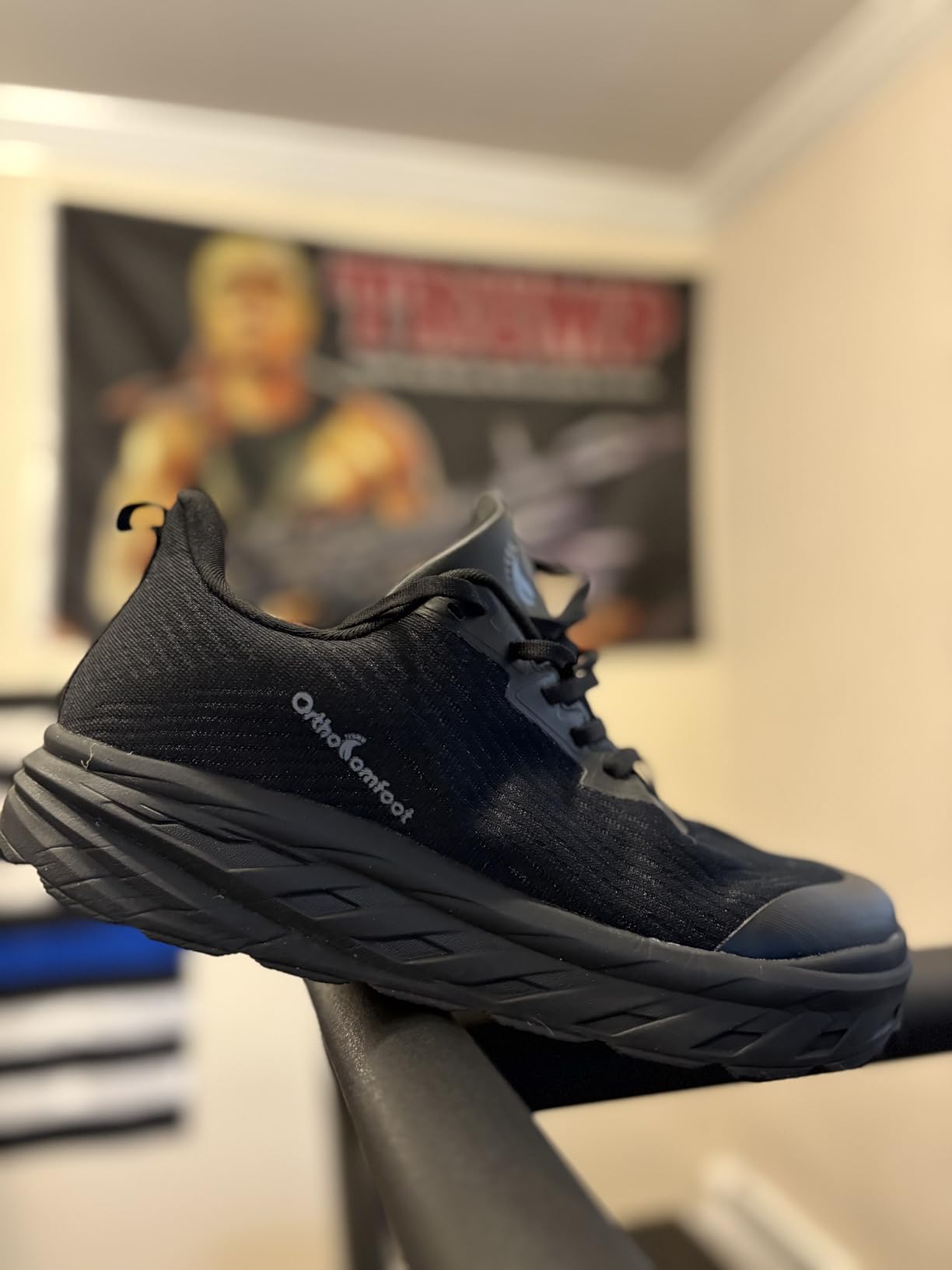 OrthoComfoot Orthopedic Diabetic Men's Wide Shoes: Comfortable Arch Support Running Sneakers, Plantar Fasciitis Wide Toe Box Work Tennis Outdoor Walking Shoes for Swollen Feet, Heel Pain customer photo 1