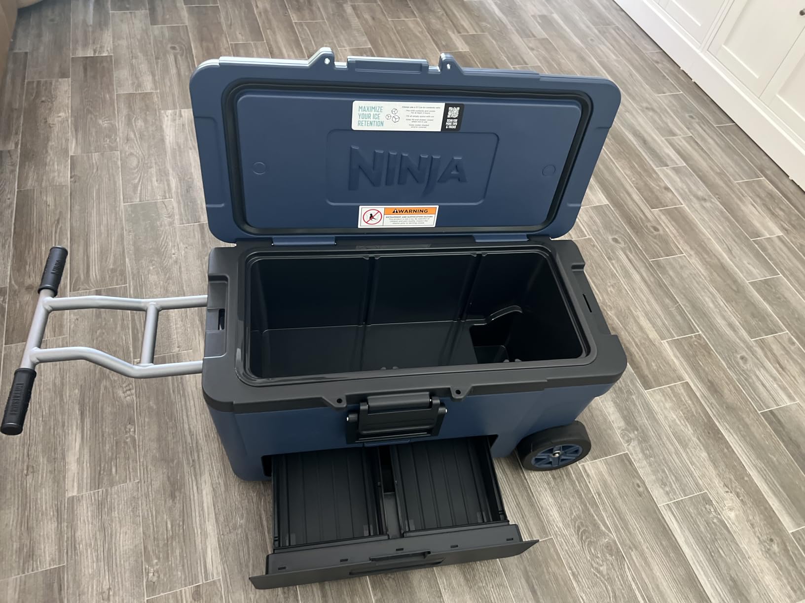 Ninja FrostVault™ 45qt Cooler with Wheels, Dry Storage, Lakeshore Blue customer photo 2