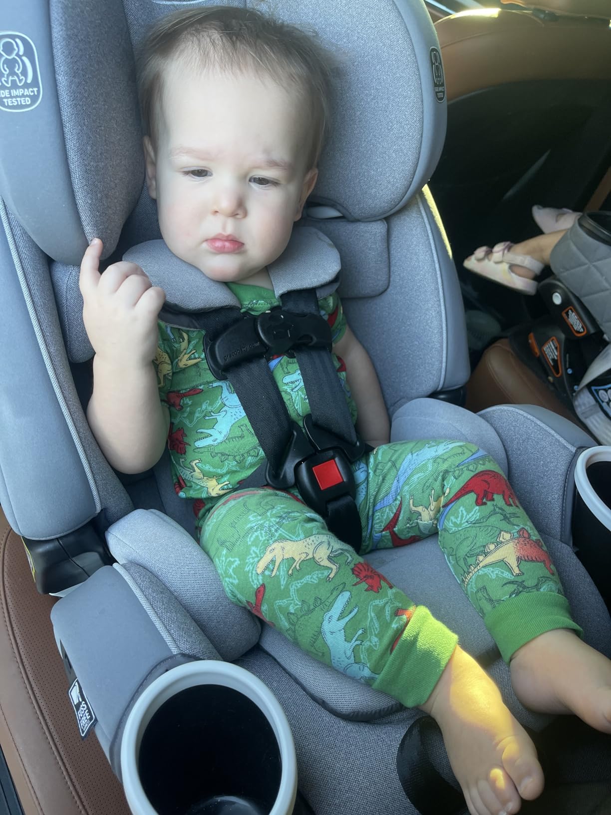 Graco® 4Ever DLX Slim 4-in-1 Infant to Toddler Car Seat, Rear Facing, Forward Facing, to High Back Booster & Backless Booster, Slim Car Seat Saves Space & Grows with Child, Thompson customer photo 1