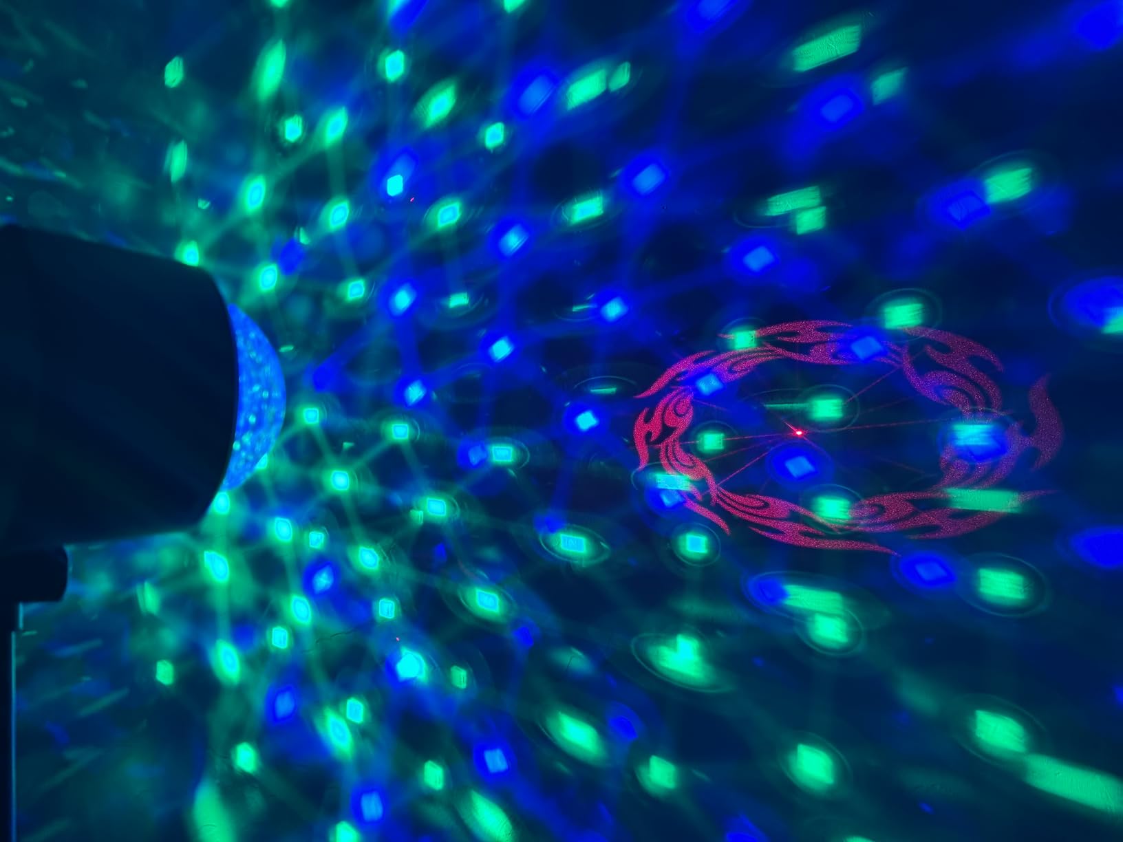 DJ Light with Stand,Party Lights DJ Disco Light Sound Activated,5 in 1 Party Light Package with Rotating Ball,Strobe,UV,Colorful LED Par Lighting and Pattern for Gig Band Wedding Event Show customer photo 2