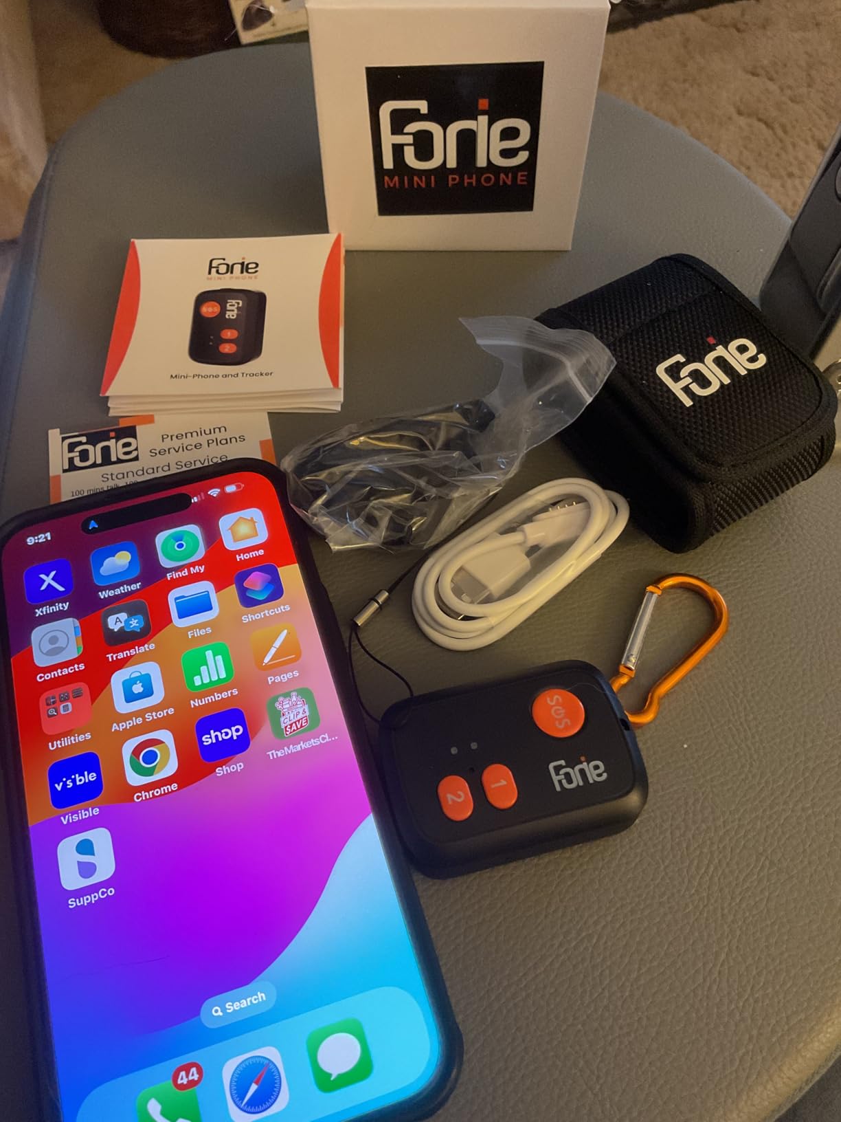 FONIE GPS Medical Alert System for Seniors - 4G Mini Phone with Real-Time Tracking - Fall Detection, Panic SOS Button, Two-Way Voice Talk – Wearable and Waterproof - Subscription Required customer photo 1