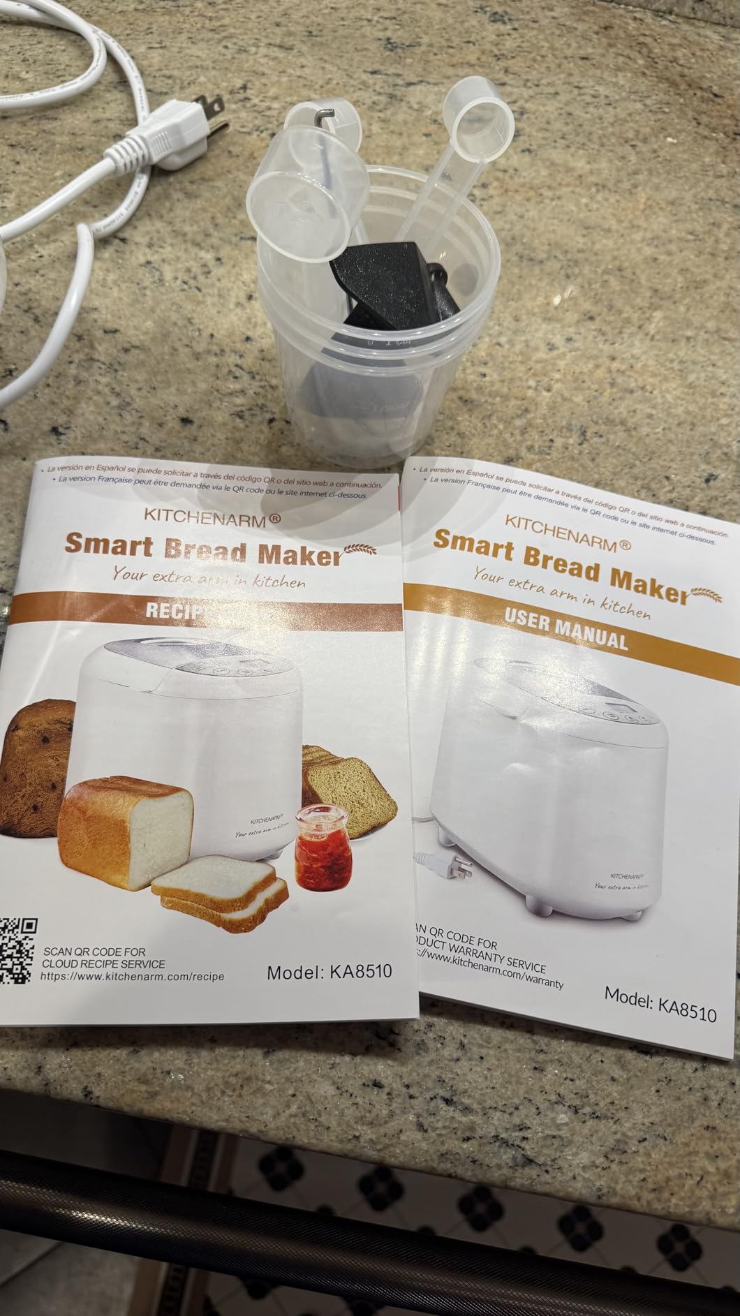 KITCHENARM 19-in-1 HANDY Bread Machine with Homemade Cycle and Gluten Free Setting - Beginner Friendly 2LB 1.5LB 1LB White Bread Maker Machine with Recipes and Delay Timer customer photo 1