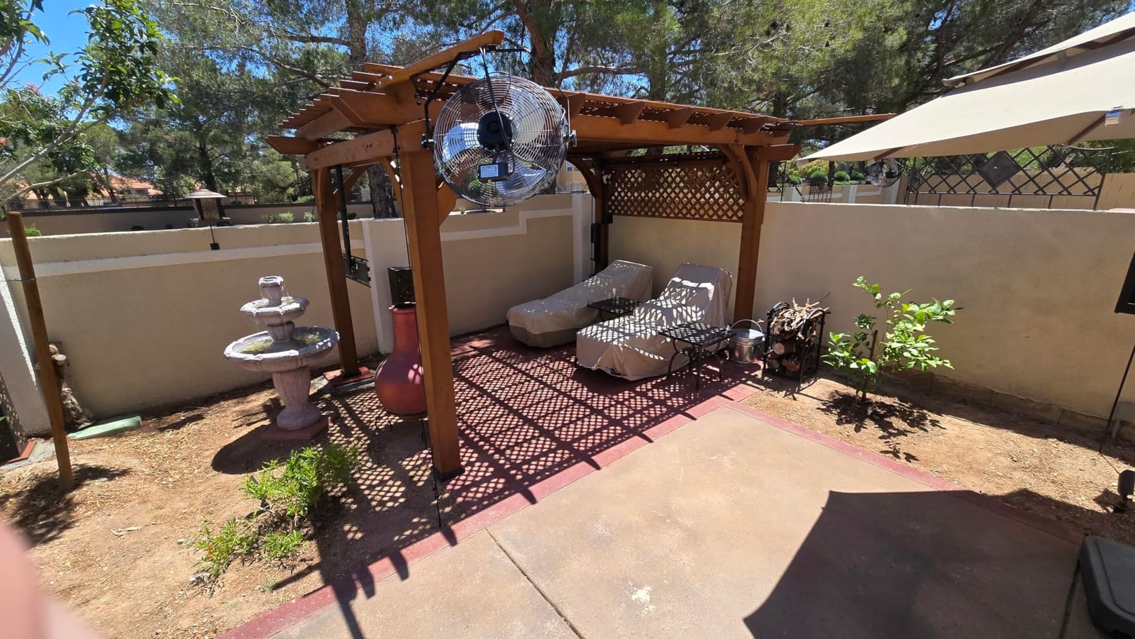 Backyard Discovery Beaumont 12' x 12' Traditional Cedar Wood Pergola Kit with Trellis Roof, All-Season Durability, High-Wind Rating, PowerPort, Shade for Outdoor Patio, Deck, Garden, and Entertaining customer photo 1