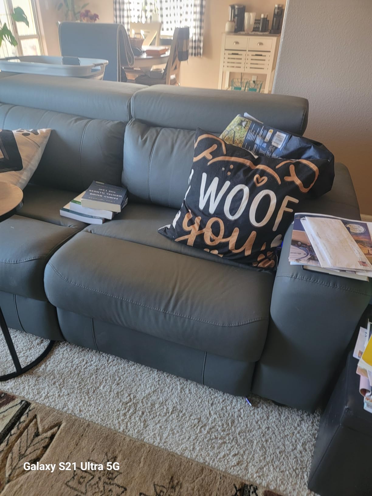 Power Reclining Sectional, Sectional Recliner, Leather Reclining Sectional customer photo 2
