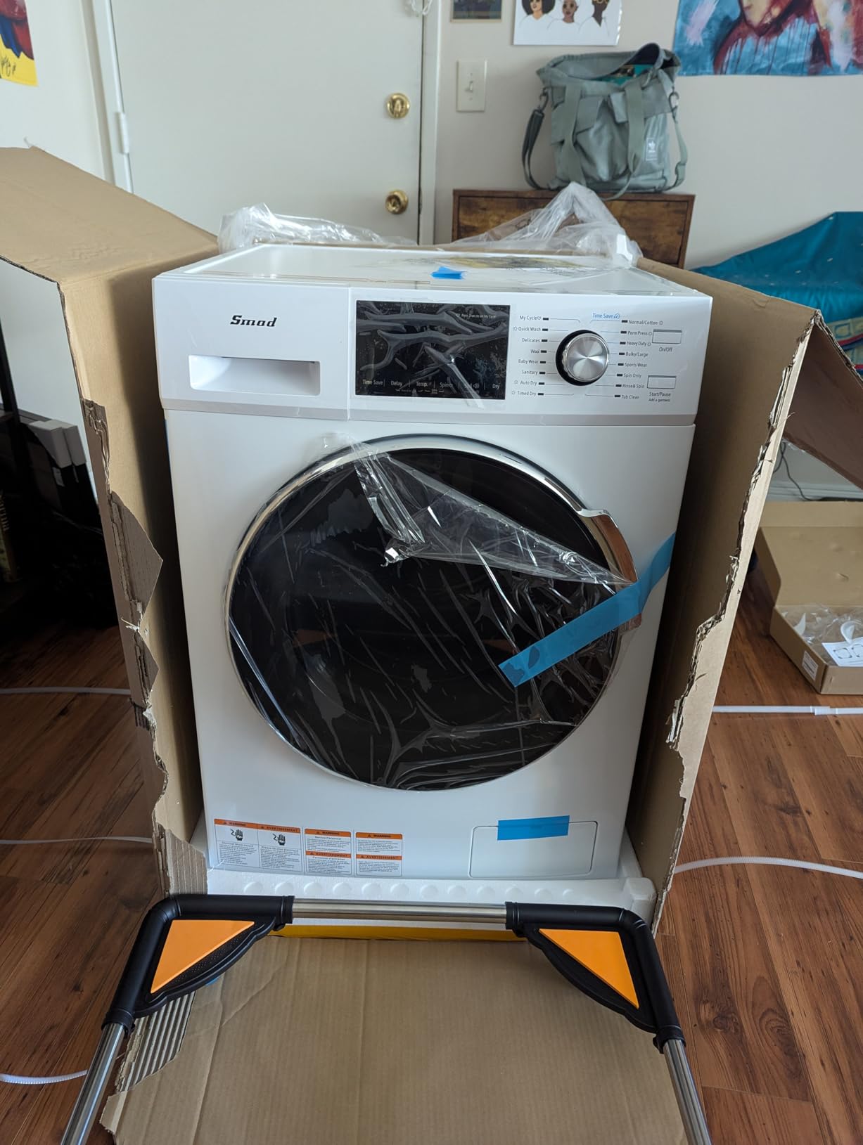 Washer and Dryer Combo, 120V All In One Ventless Compact 2.7 Cu.ft 24 Inch Large Capacity, Lavadora y Secadora 2 in 1 for RV Apartment Home, Child lock, Full-Automatic, Overnight Wash and Dry customer photo 1