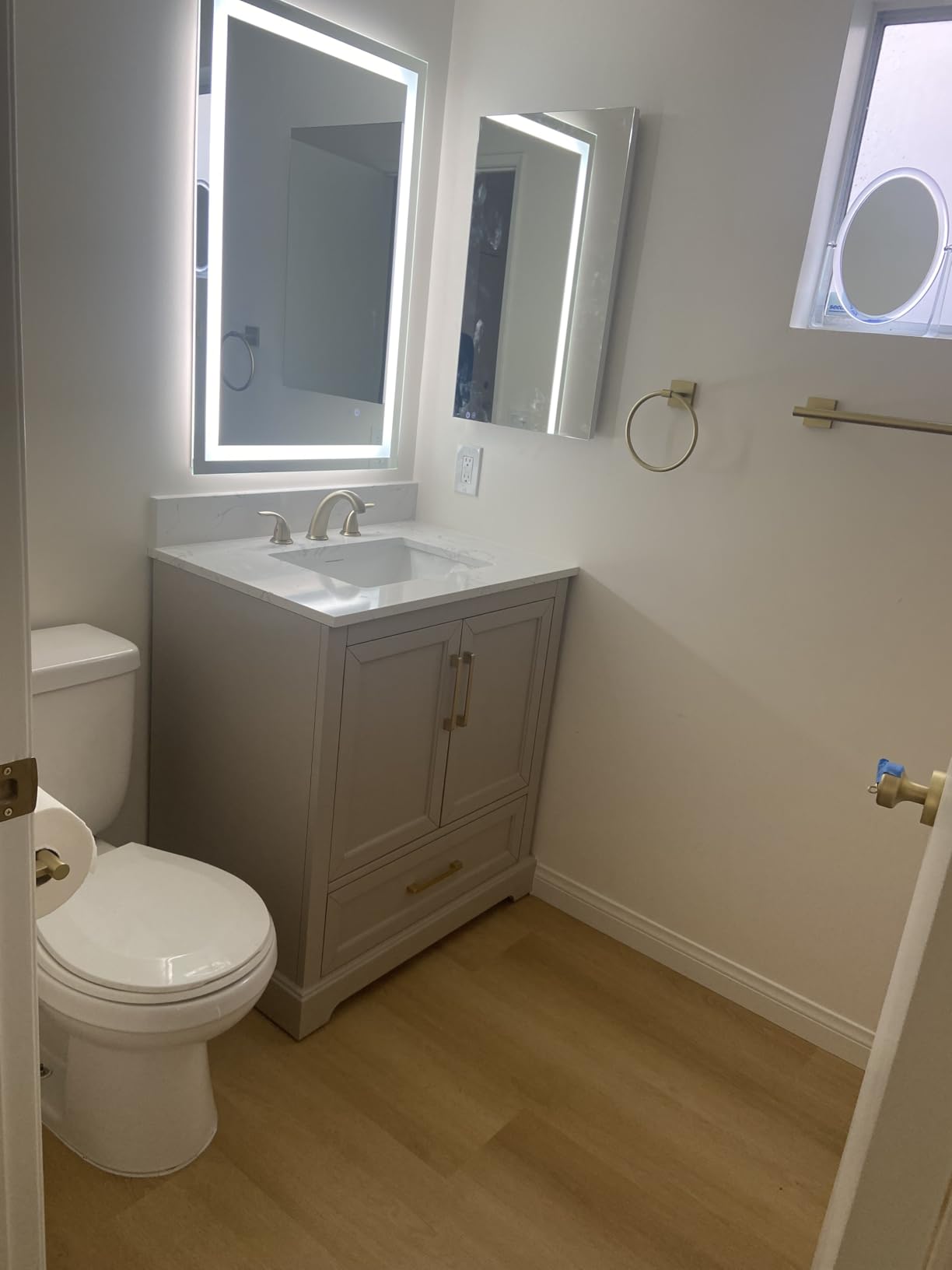 60 Inch Bathroom Vanity with Double Sink, Warm Elm customer photo 1