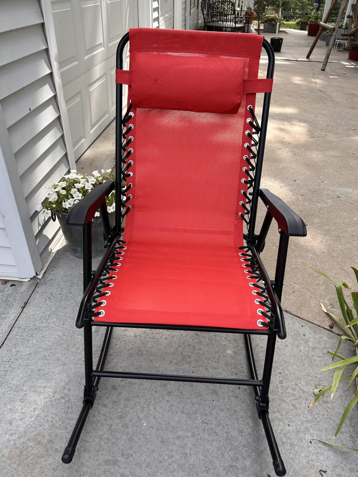 Best Choice Products Outdoor Patio Rocking Chair, Aqua Blue customer photo 2