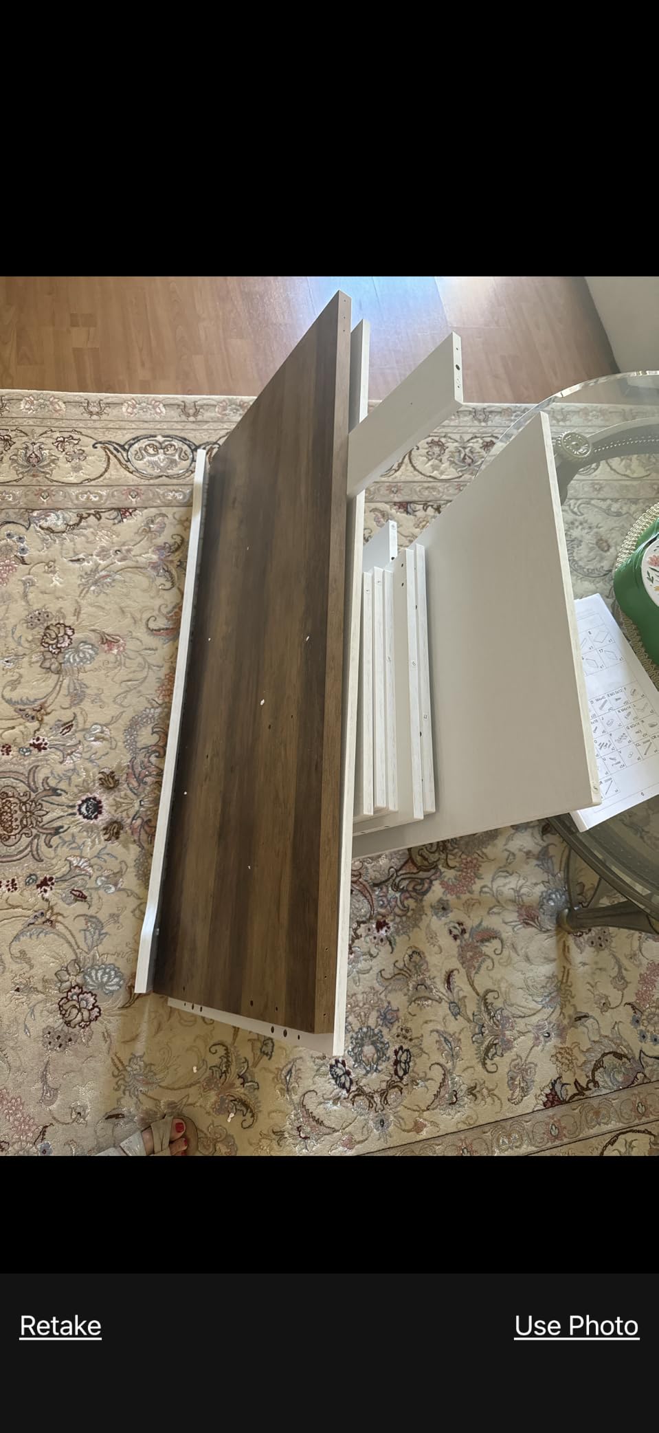 Brafab 2 Doors Wooden Armoire Wardrobe Closet with 2 Drawers, Natural customer photo 1